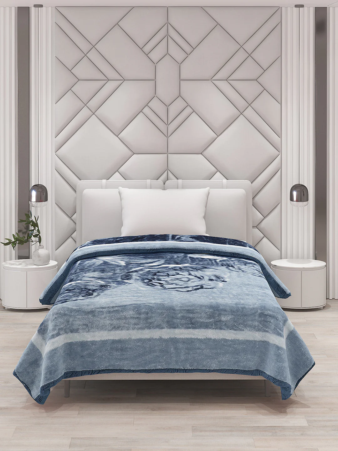 Printed Single Bed Blanket for Mild Winter -1 Ply - Image 3