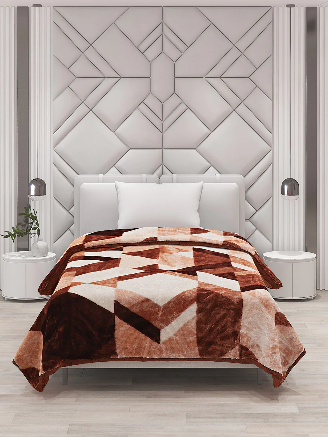 Printed Single Bed Blanket for Mild Winter -1 Ply - Image 3
