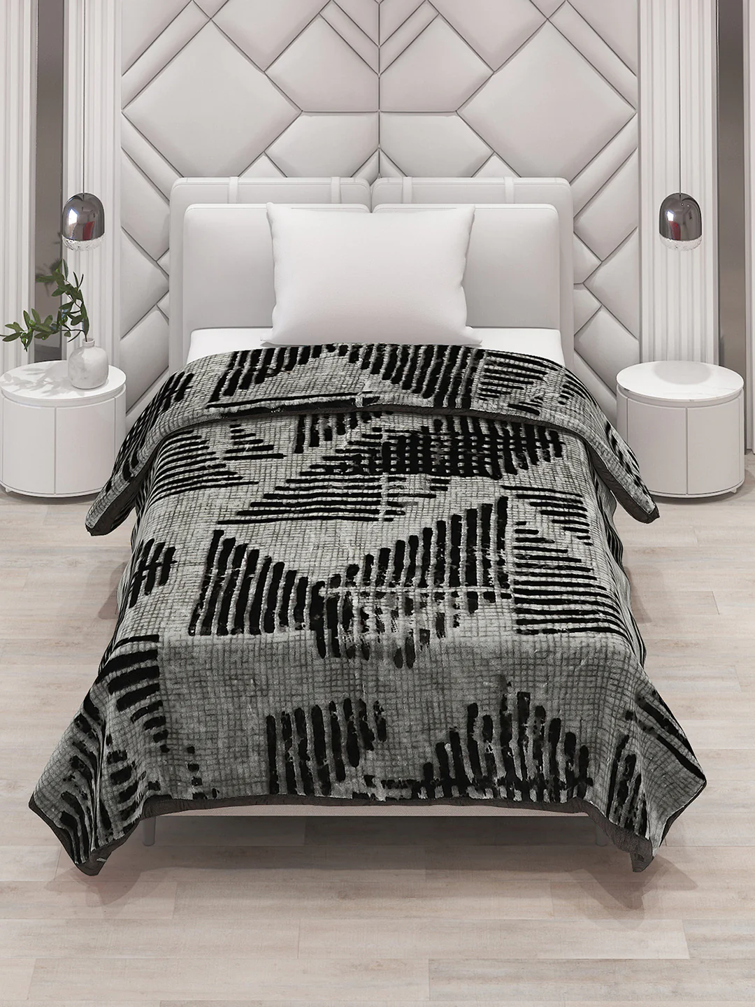 Printed Single Bed Blanket for Mild Winter -1 Ply - Image 2