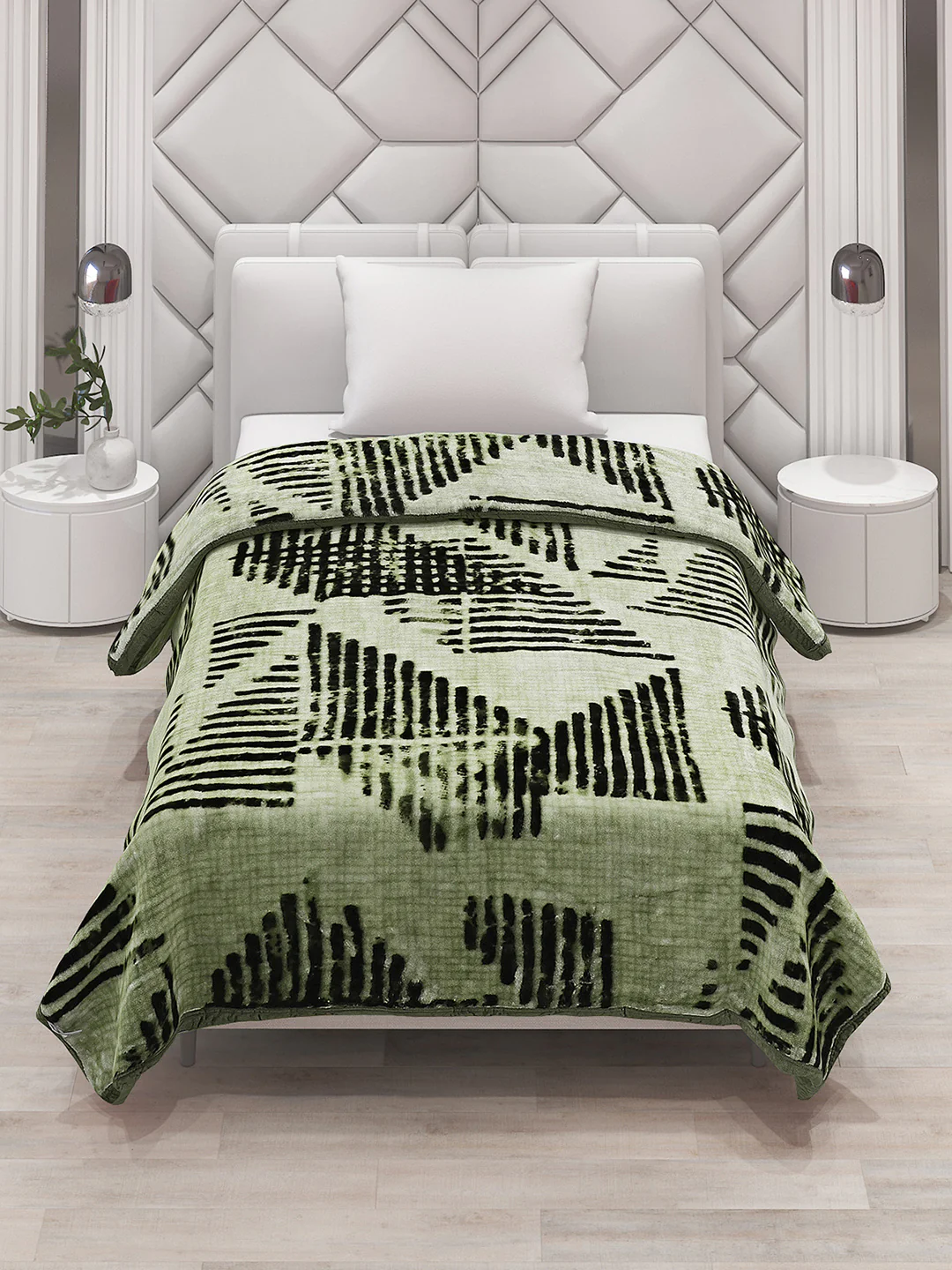 Printed Single Bed Blanket for Mild Winter -1 Ply - Image 2