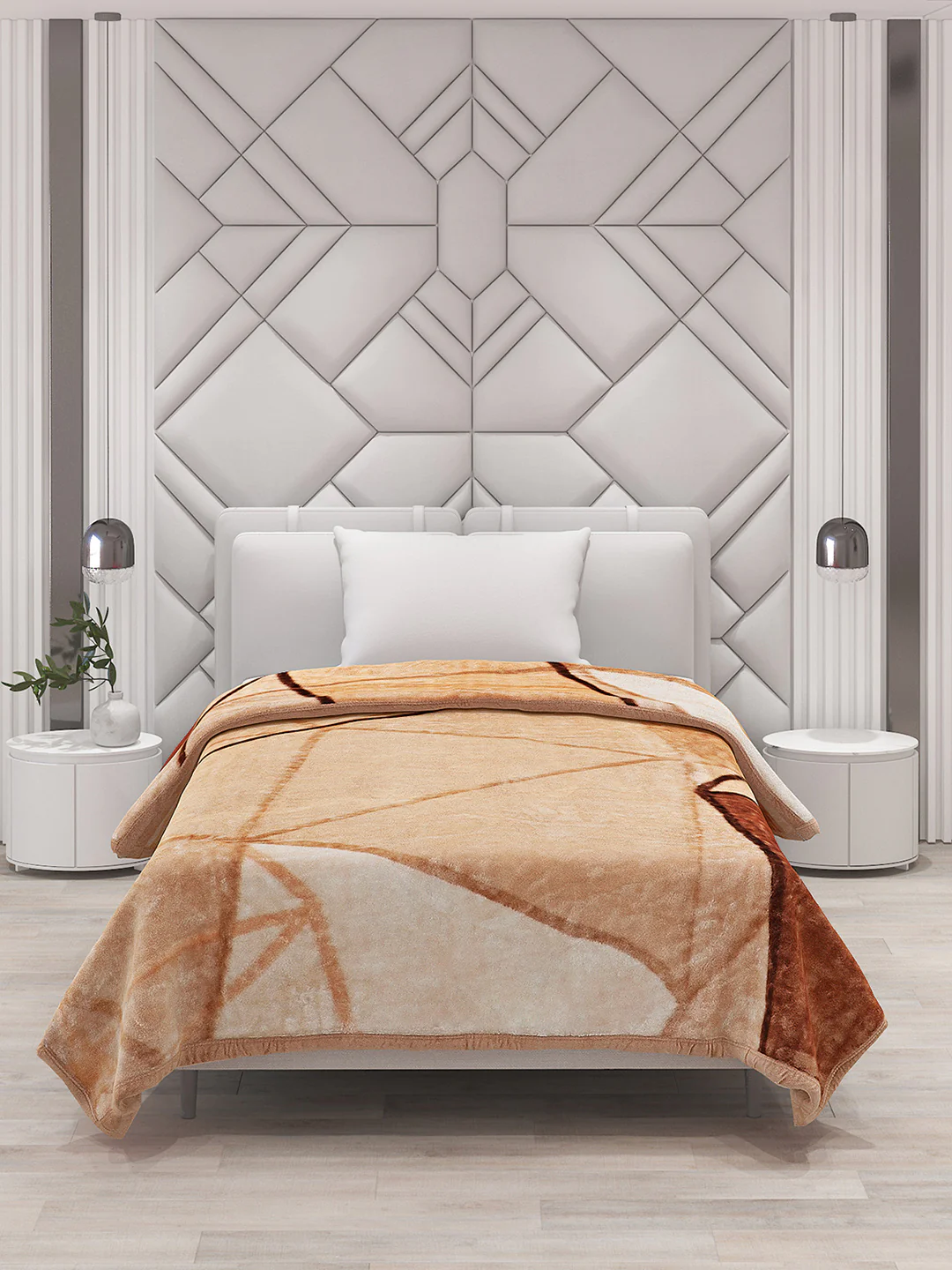 Printed Single Bed Blanket for Mild Winter -1 Ply - Image 3