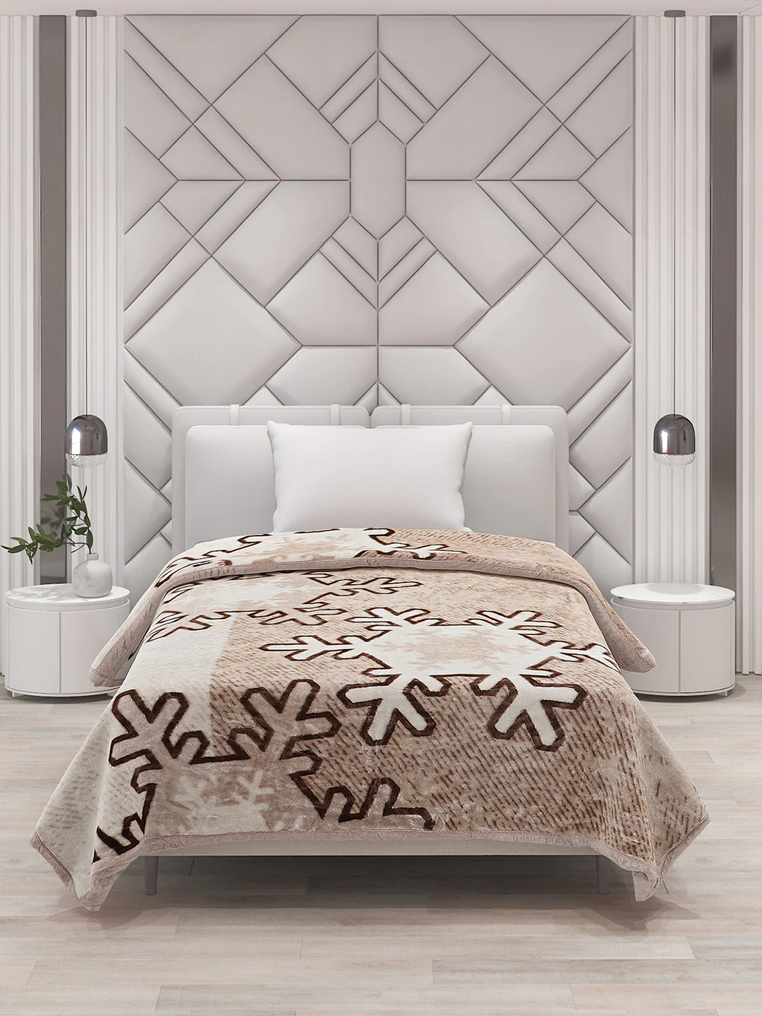 Printed Single Bed Blanket for Mild Winter -1 Ply - Image 3