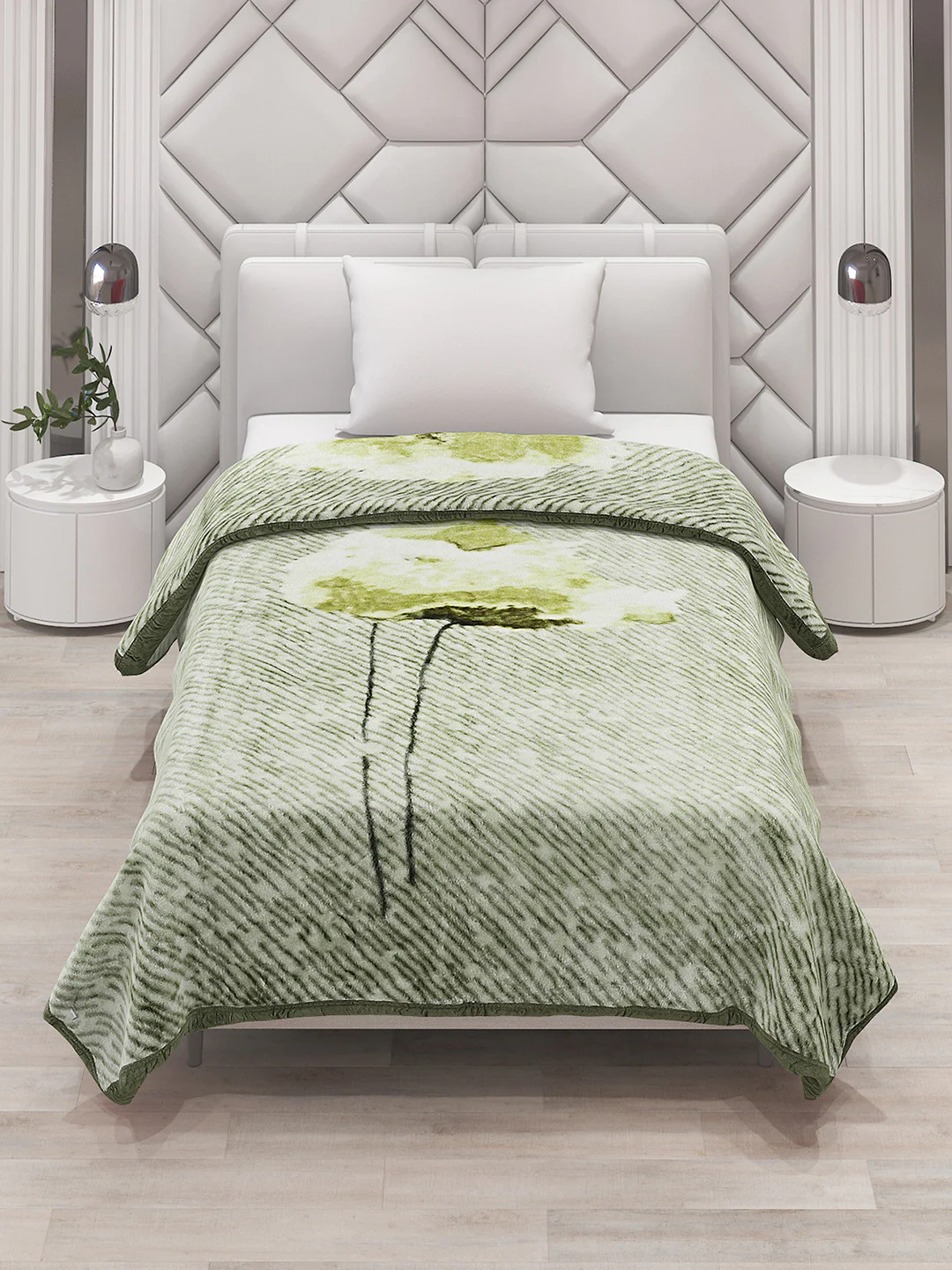 Printed Single Bed Blanket for Mild Winter -1 Ply - Image 2