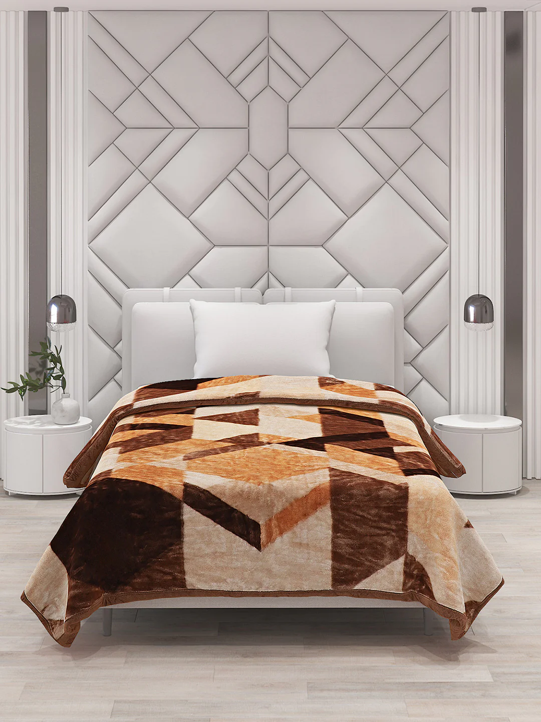 Printed Single Bed Blanket for Mild Winter -1 Ply - Image 3