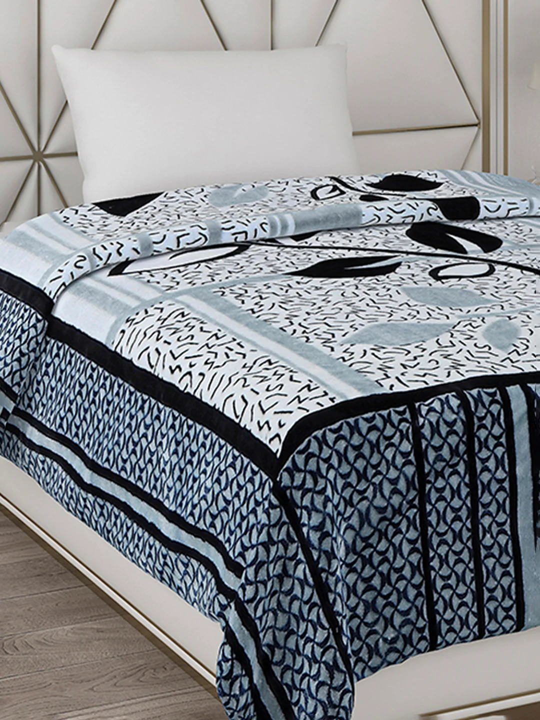 Printed Single Bed Blanket for Mild Winter -1 Ply - Image 4