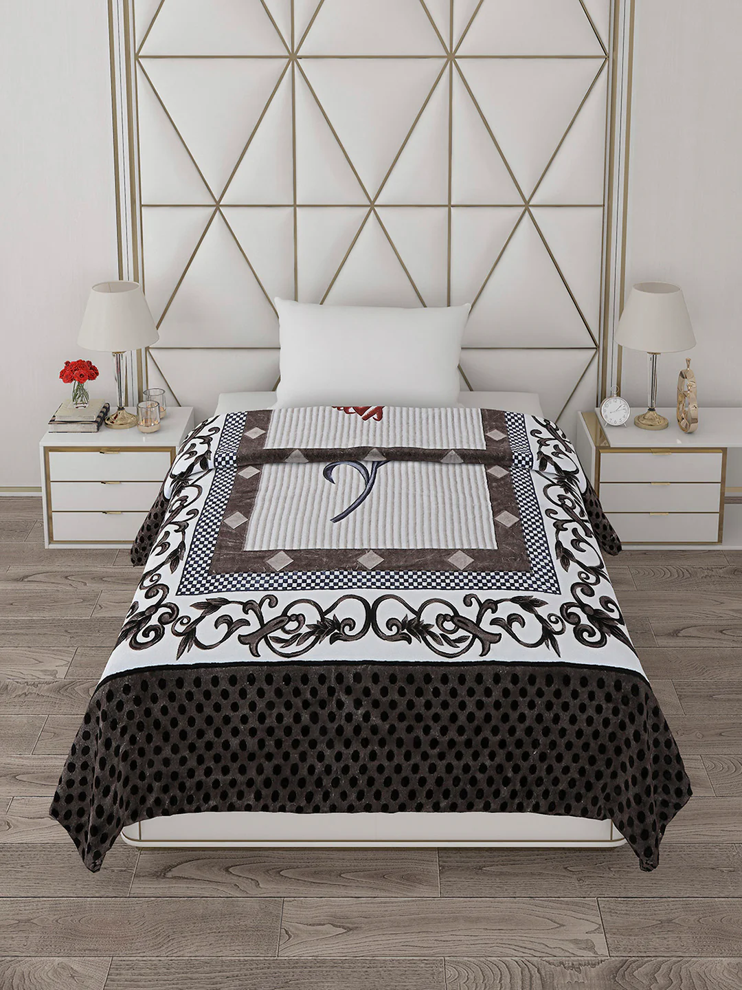 Printed Single Bed Blanket for Mild Winter -1 Ply - Image 3