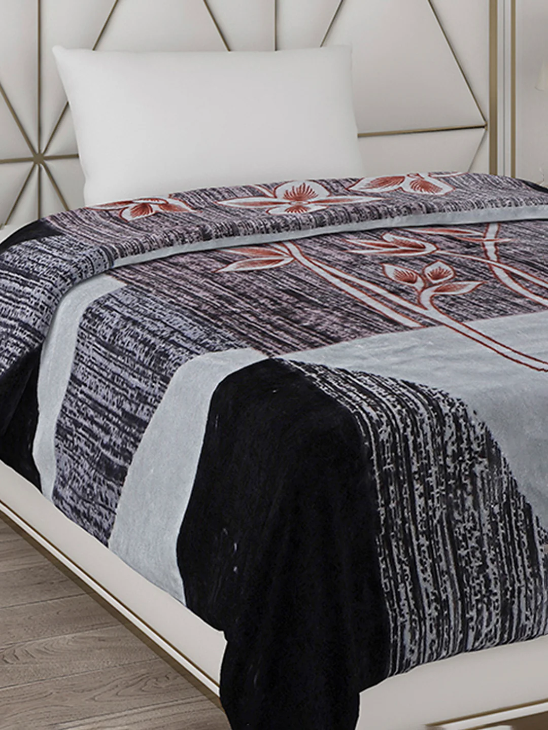 Printed Single Bed Blanket for Mild Winter -1 Ply - Image 4