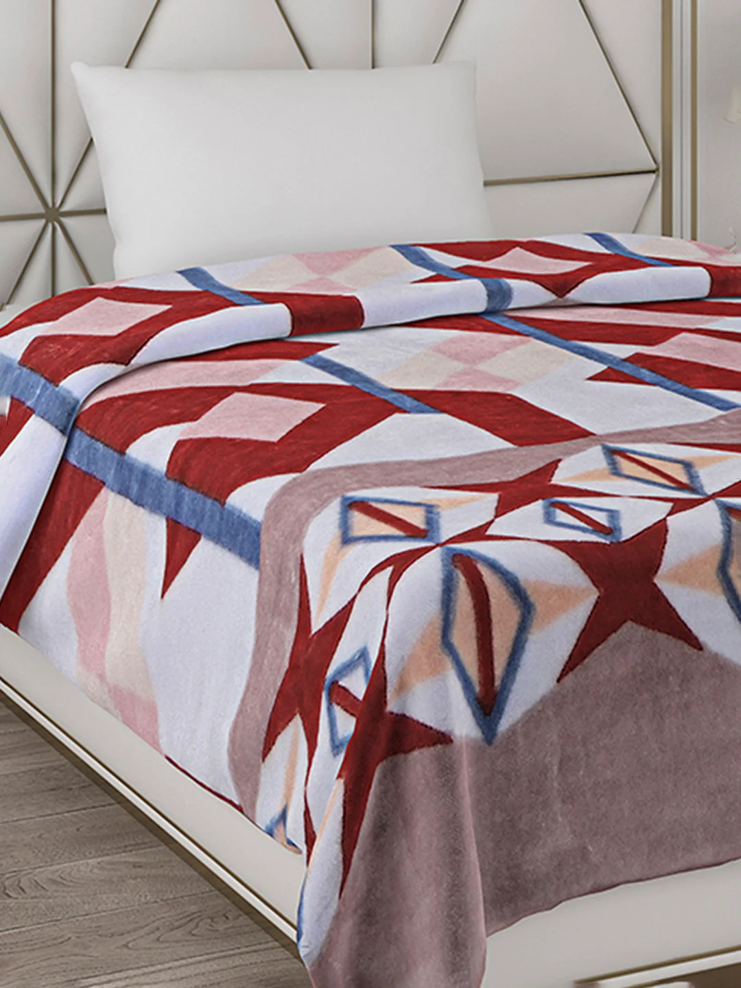 Printed Single Bed Blanket for Mild Winter -1 Ply - Image 4