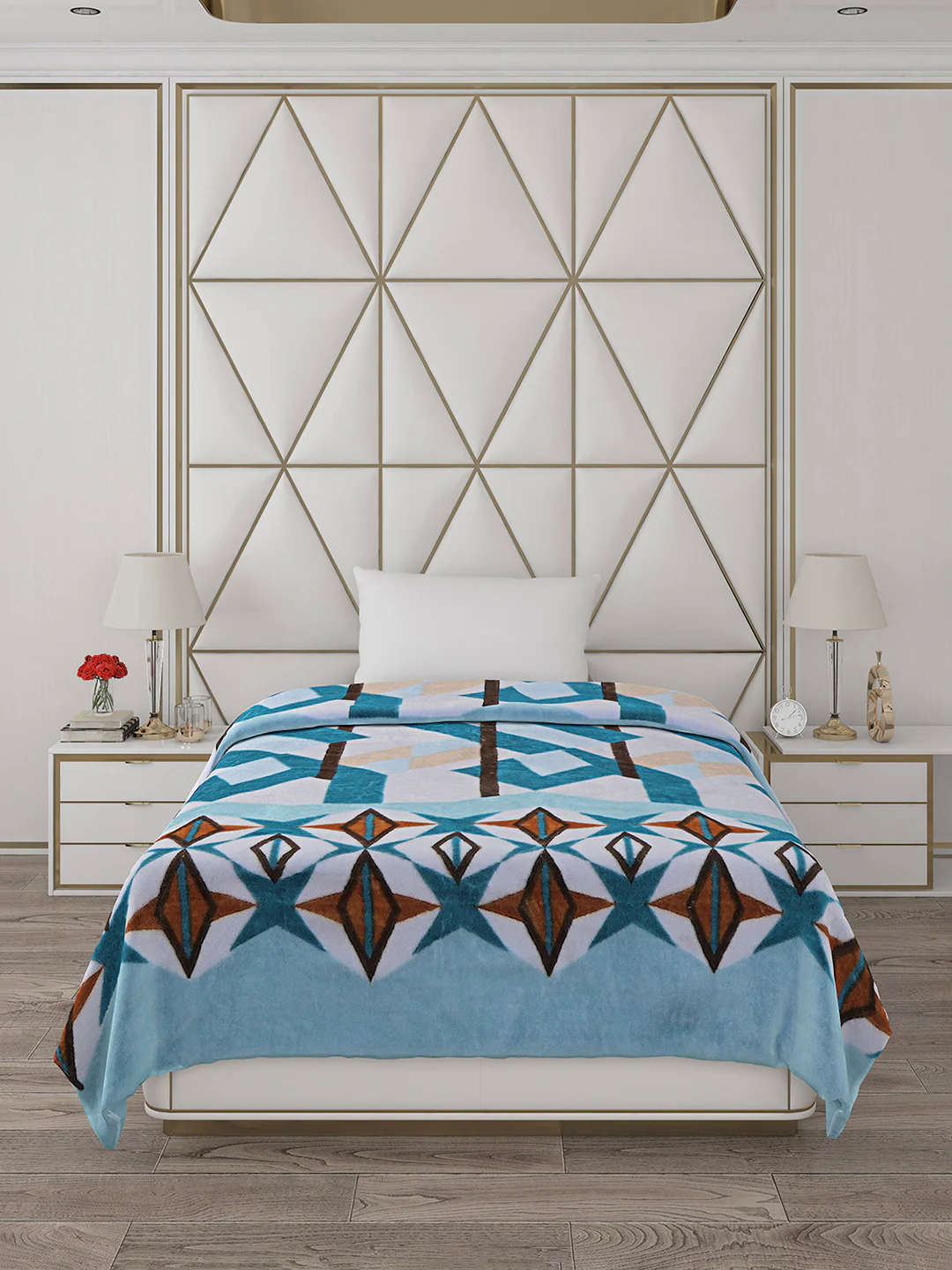 Printed Single Bed Blanket for Mild Winter -1 Ply - Image 2