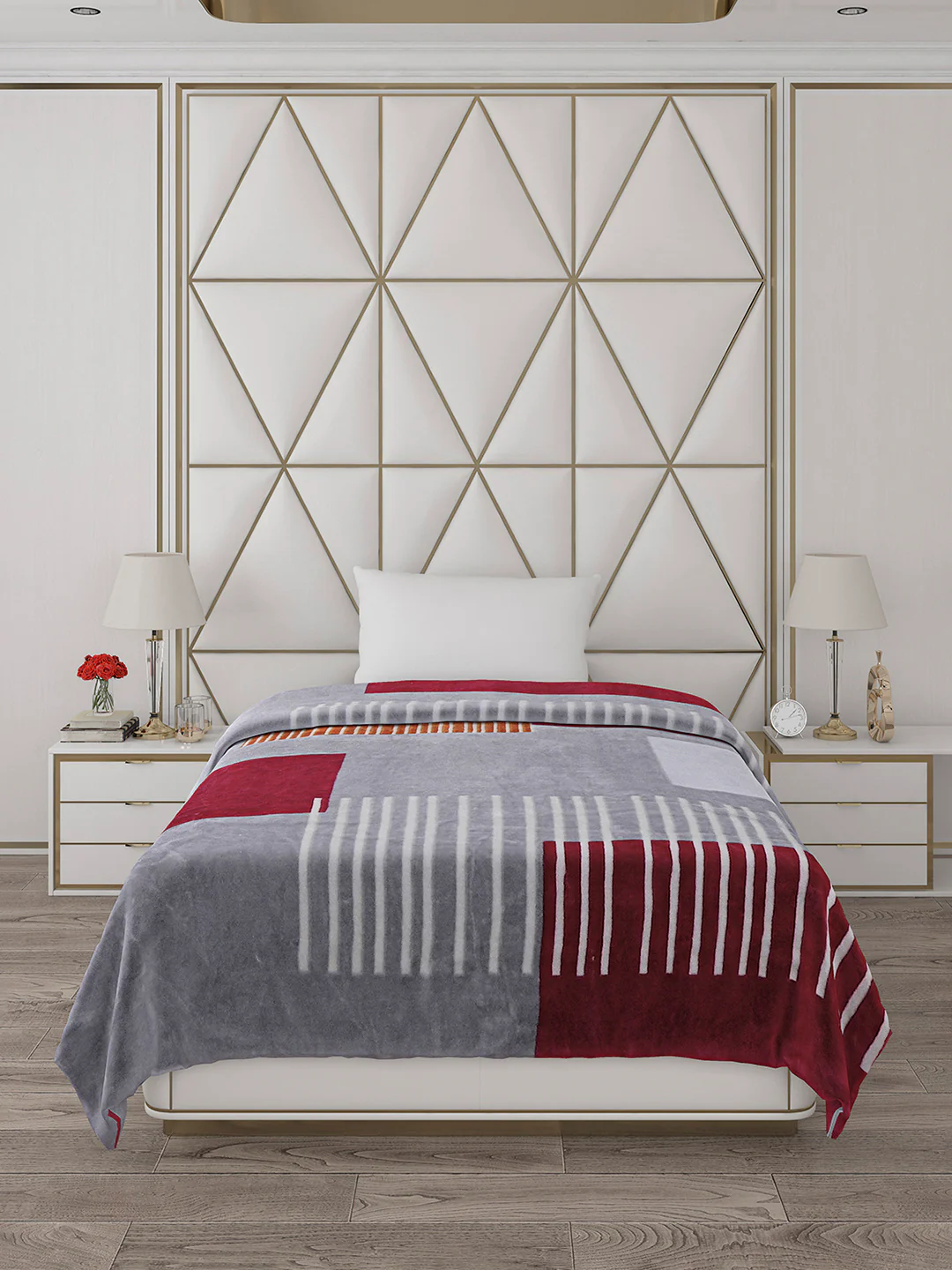 Printed Single Bed Blanket for Mild Winter -1 Ply - Image 2