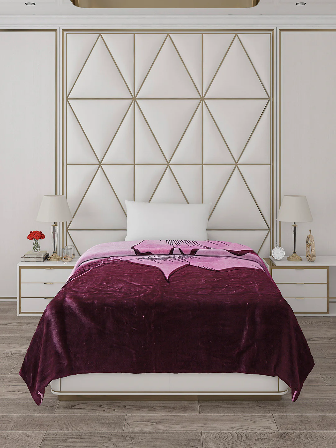 Printed Single Bed Blanket for Mild Winter -1 Ply - Image 2
