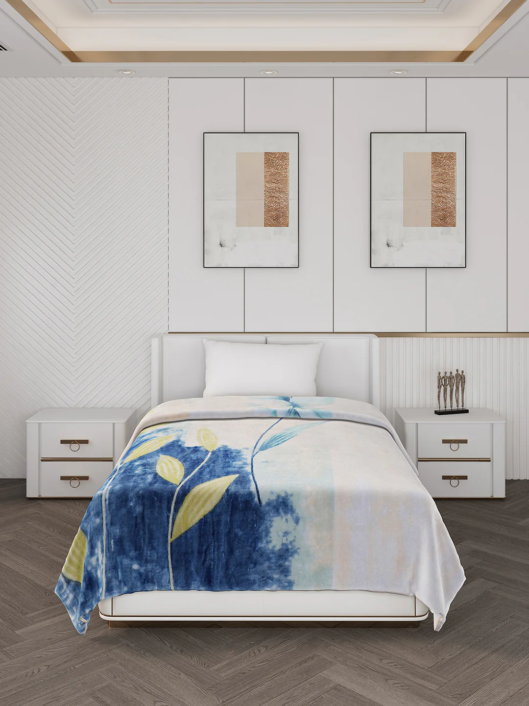 Printed Single Bed Blanket for Mild Winter -1 Ply - Image 2
