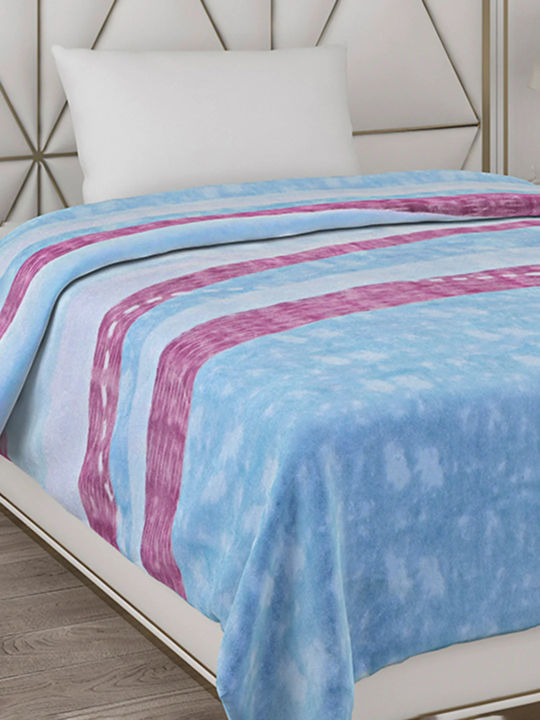 Printed Single Bed Blanket for Mild Winter -1 Ply - Image 4
