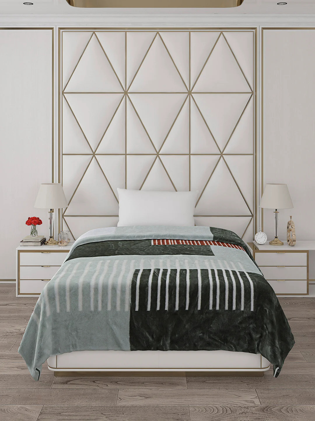 Printed Single Bed Blanket for Mild Winter -1 Ply - Image 2