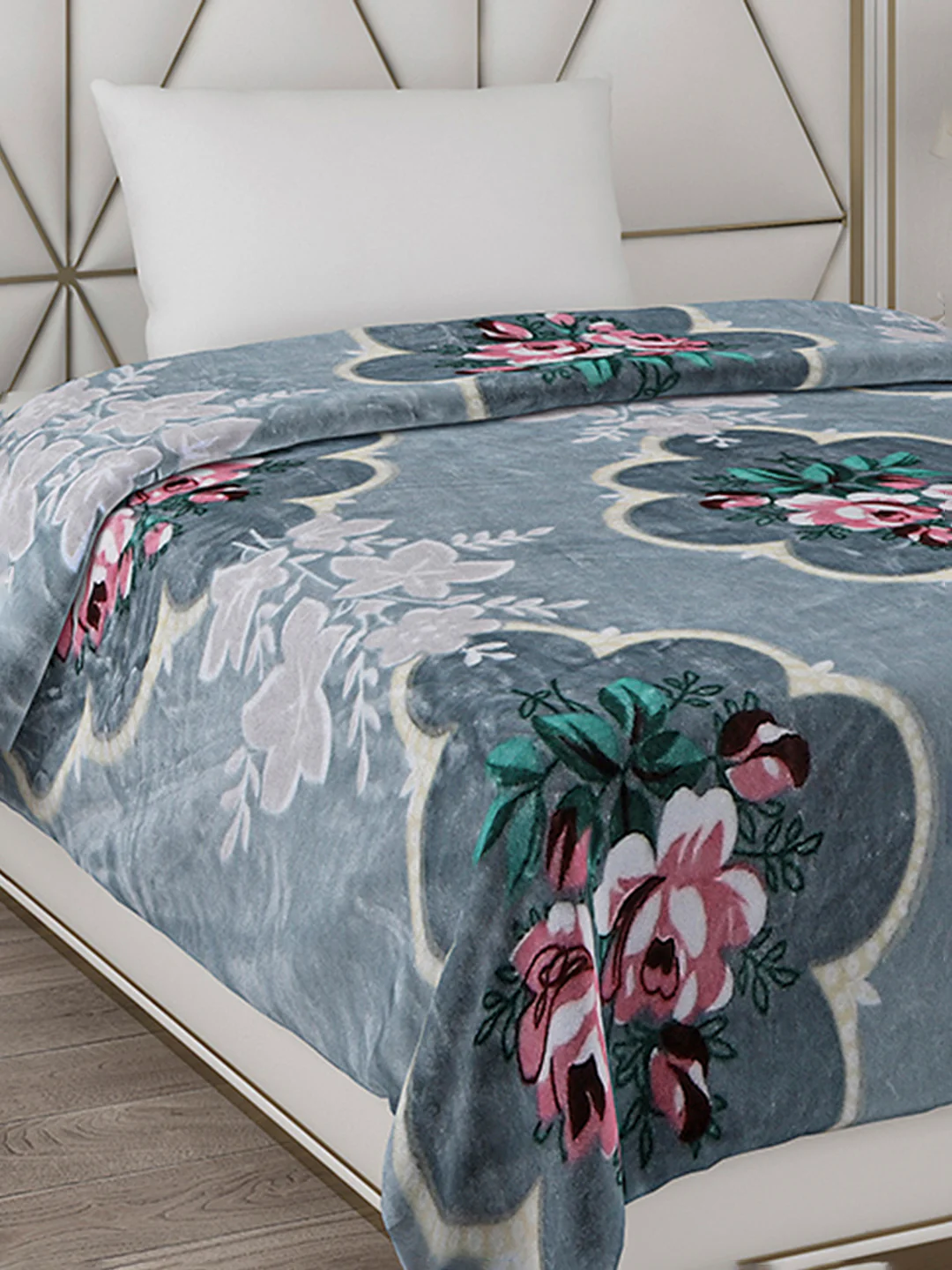 Printed Single Bed Blanket for Mild Winter -1 Ply - Image 4