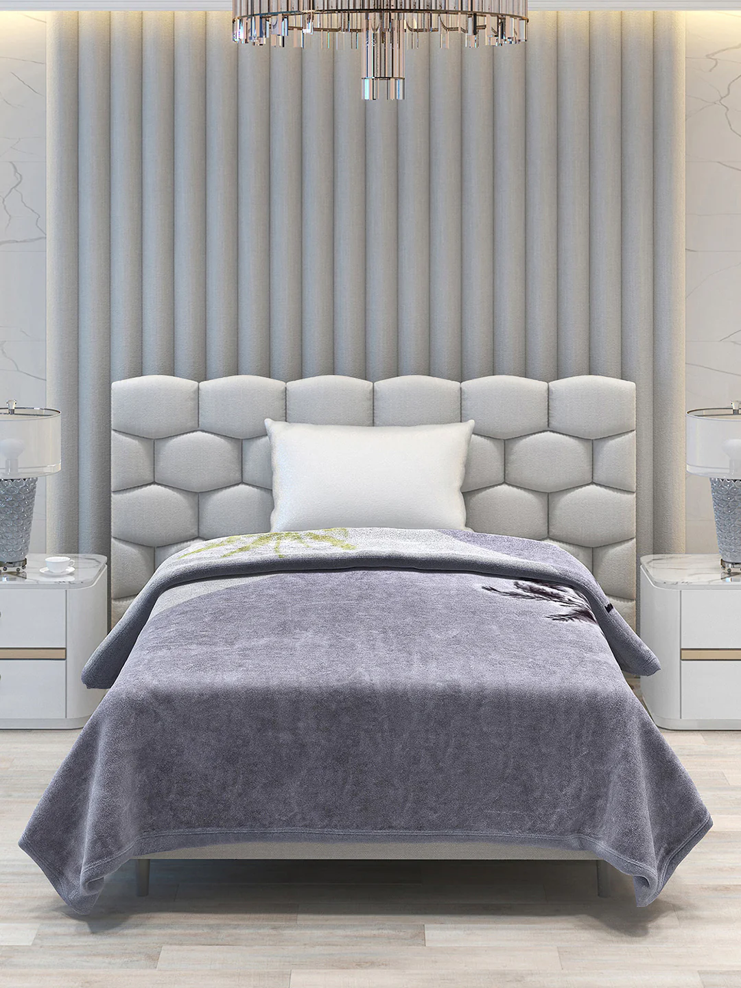 Printed Single Bed Blanket for Mild Winter -2 Ply - Image 3