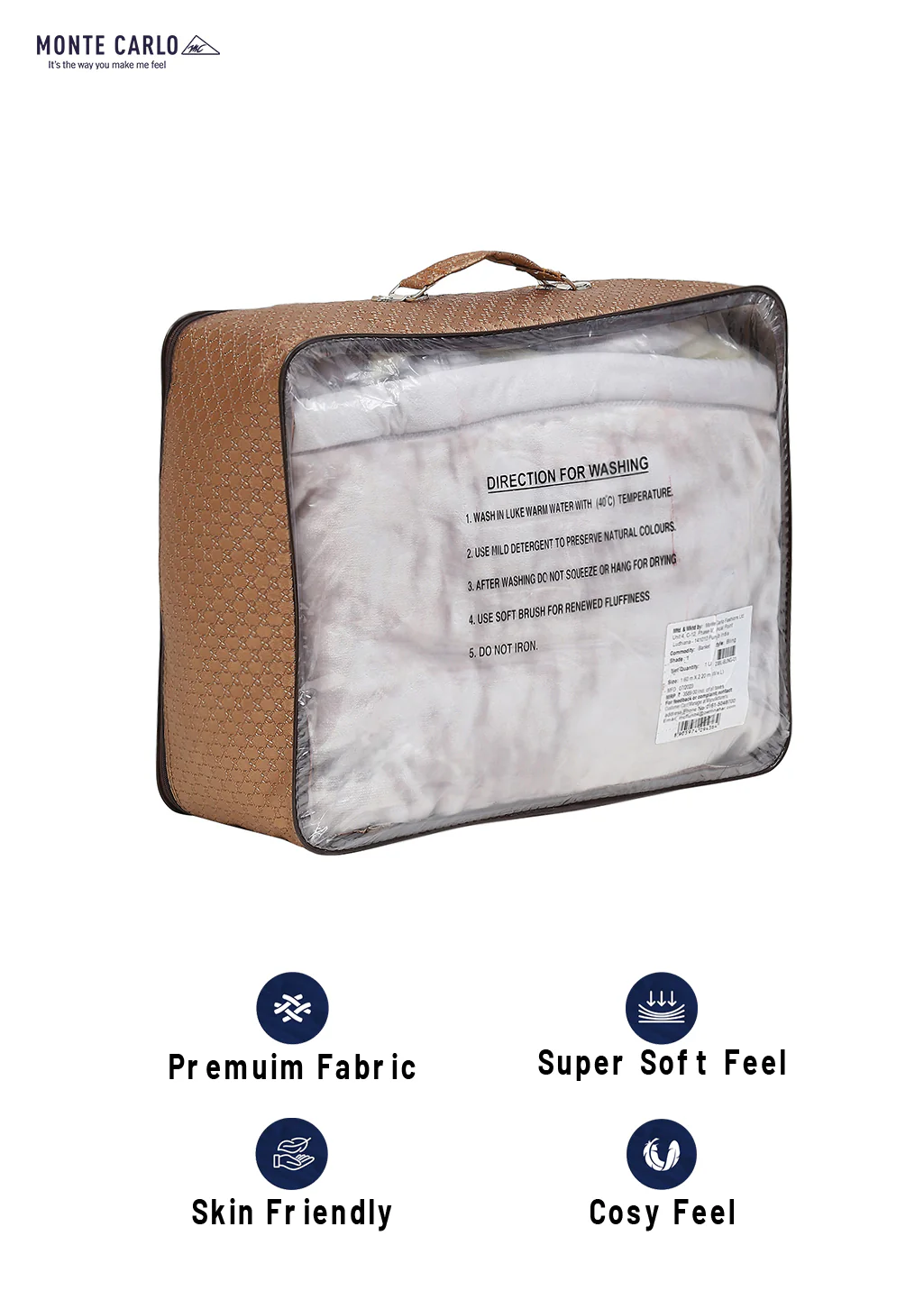 Printed Single Bed Blanket for Mild Winter -2 Ply - Image 8
