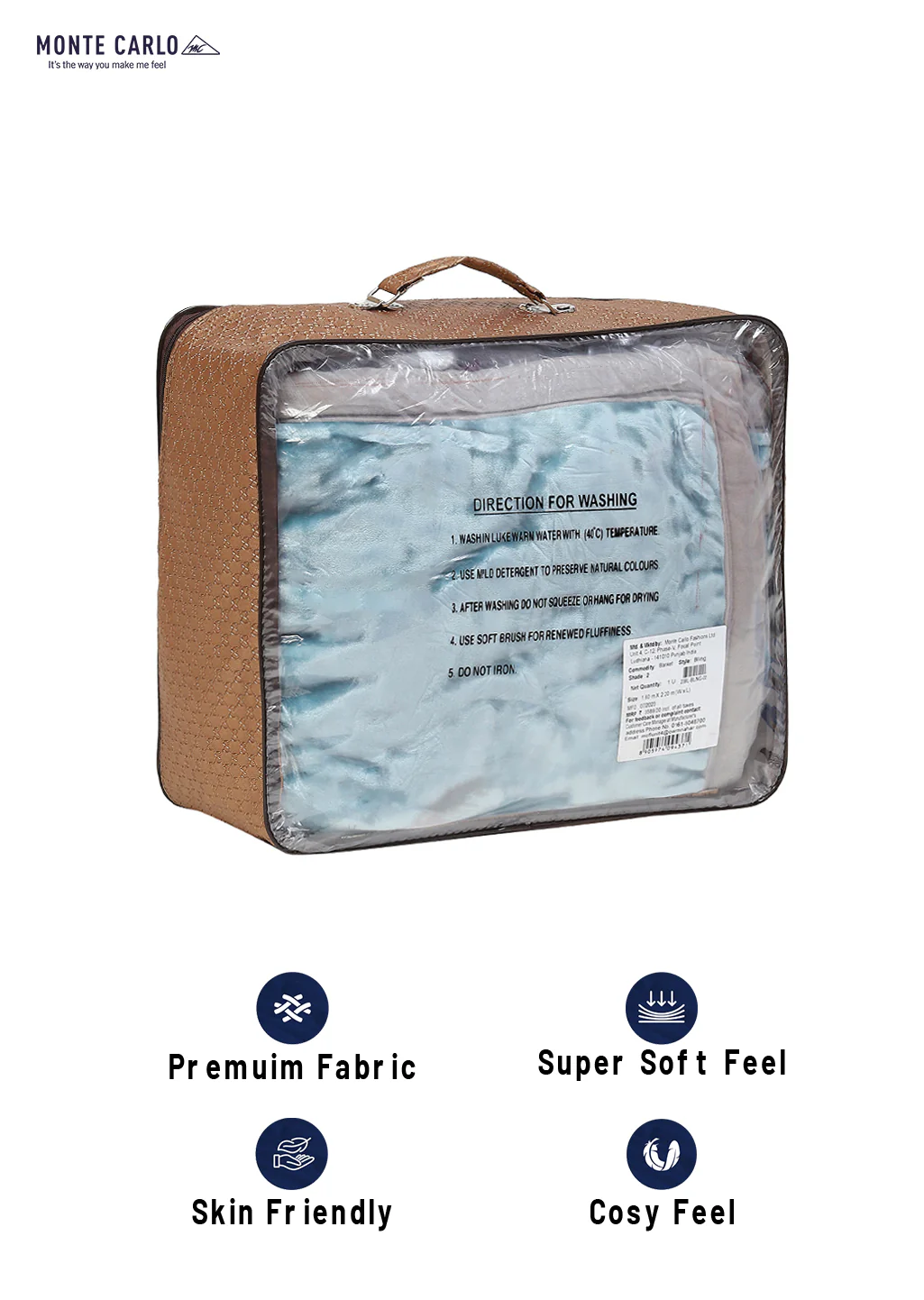 Printed Single Bed Blanket for Mild Winter -2 Ply - Image 8