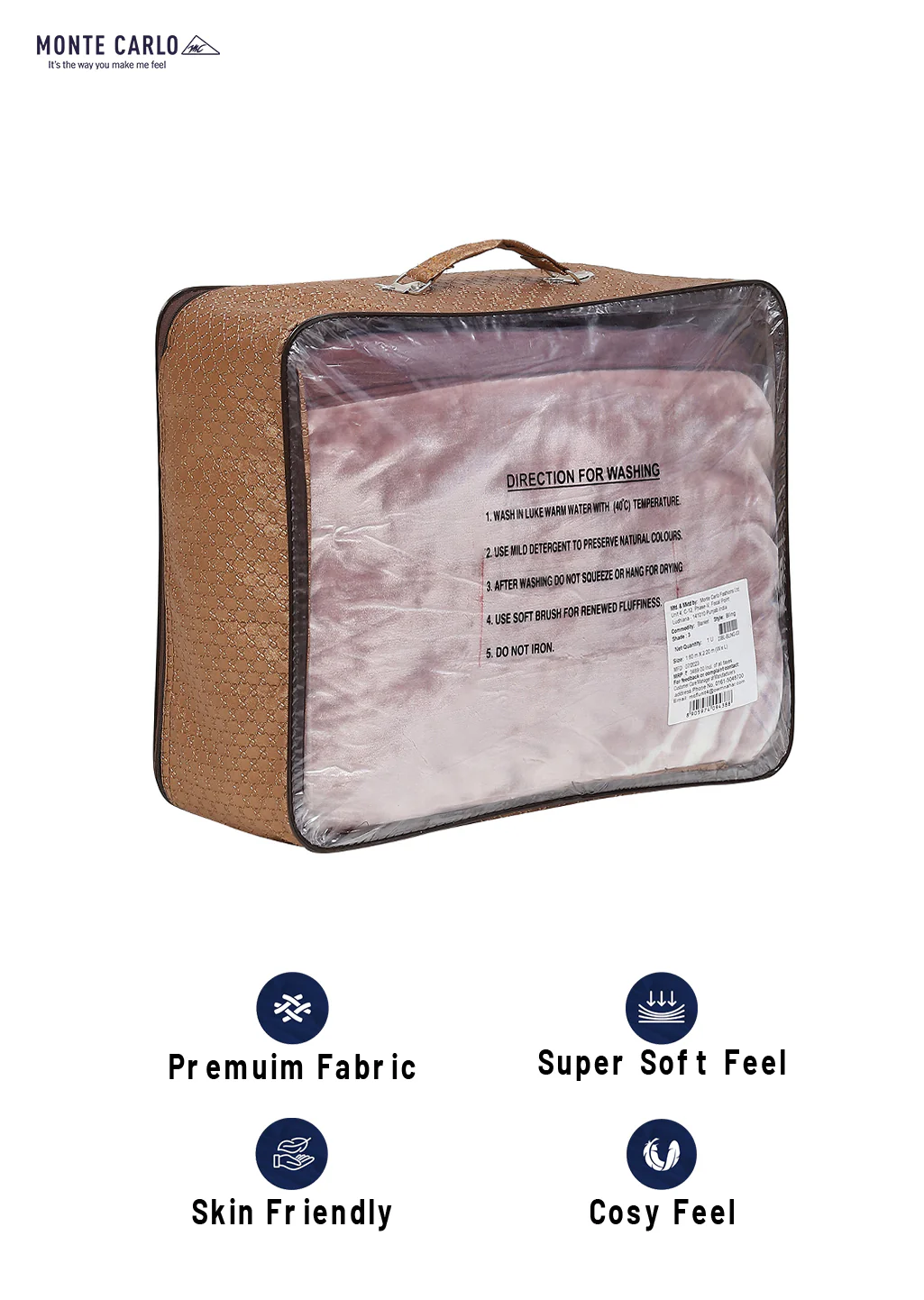 Printed Single Bed Blanket for Mild Winter -2 Ply - Image 8
