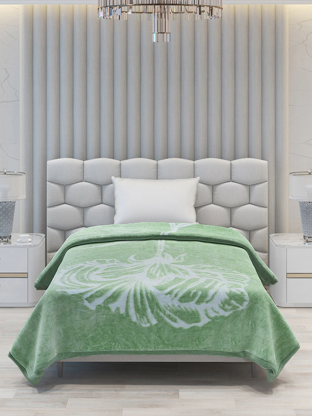 Printed Single Bed Blanket for Mild Winter -2 Ply - Image 3
