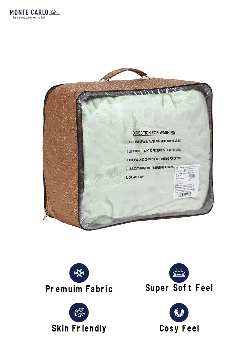 Printed Single Bed Blanket for Mild Winter -2 Ply - Image 8