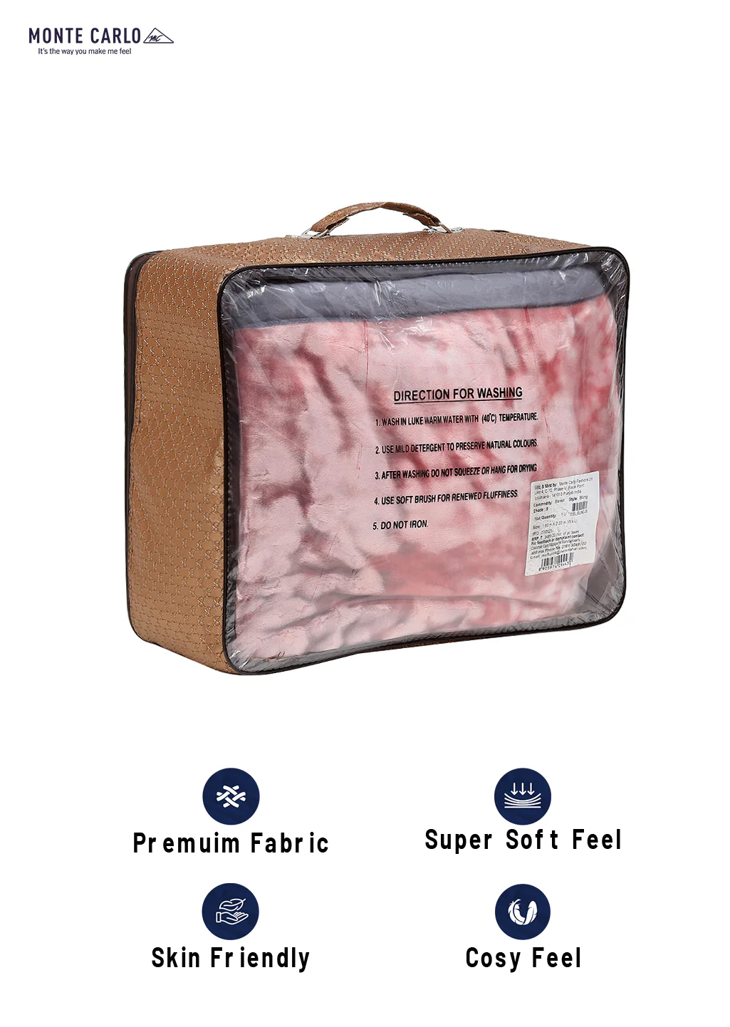 Printed Single Bed Blanket for Mild Winter -2 Ply - Image 8
