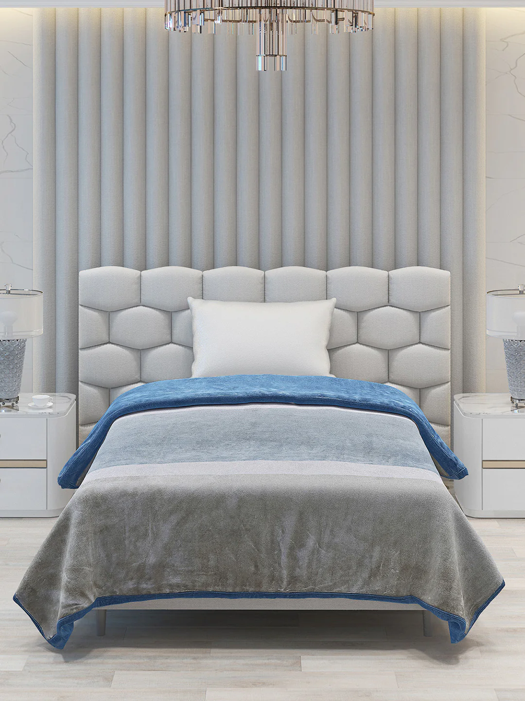 Printed Single Bed Blanket for Mild Winter -2 Ply - Image 3