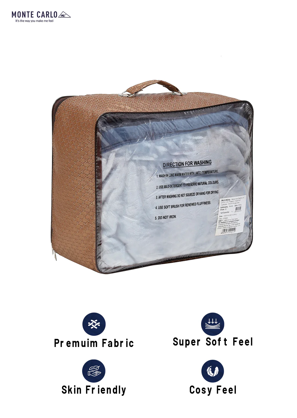 Printed Single Bed Blanket for Mild Winter -2 Ply - Image 8