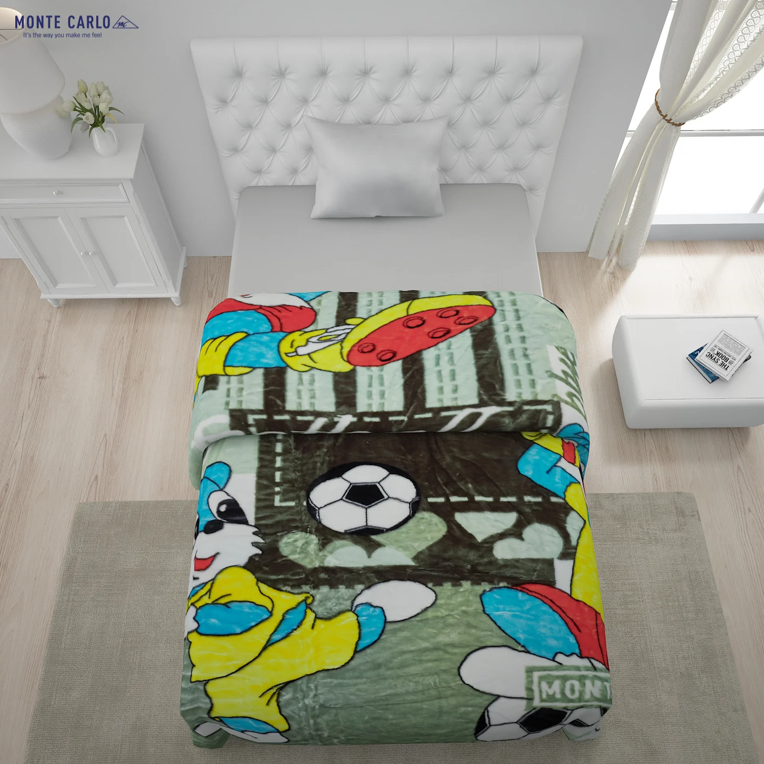 Printed Single Bed Blanket for Mild Winter -2 Ply - Image 3