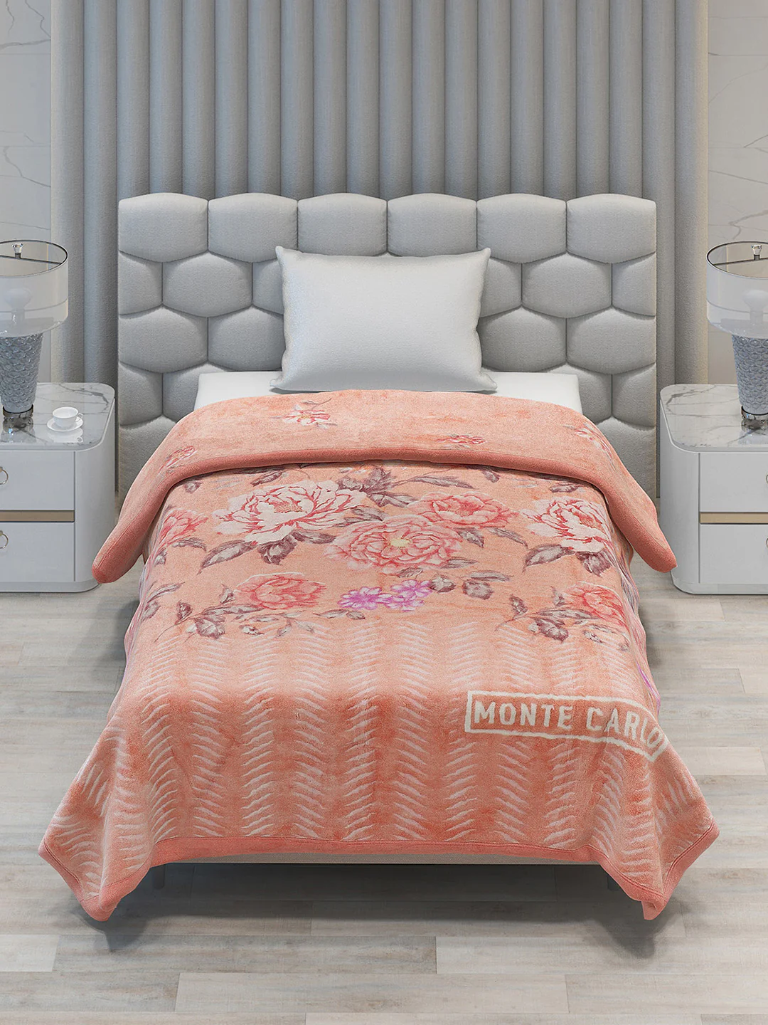 Printed Single Bed Blanket for Mild Winter -2 Ply - Image 2