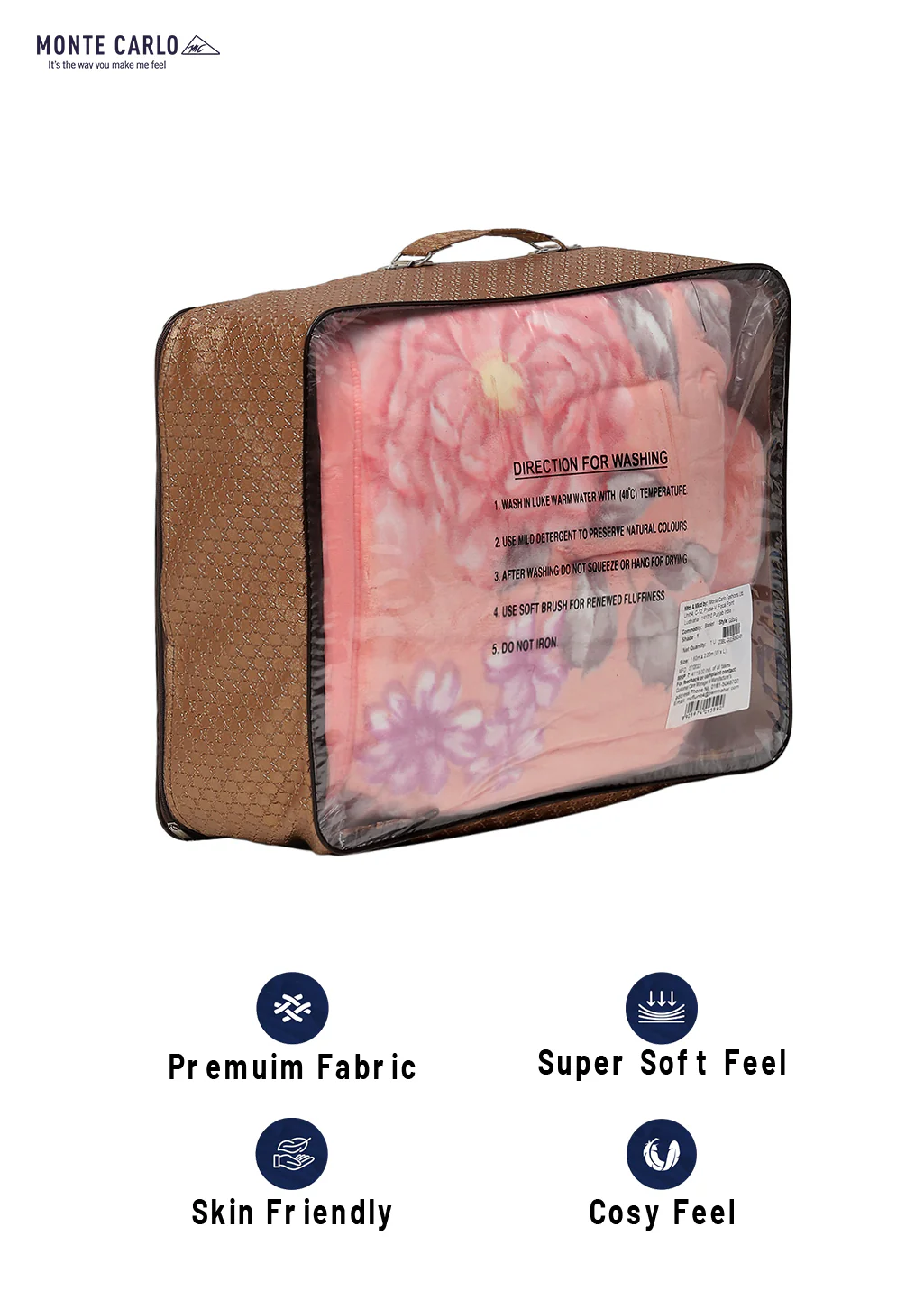 Printed Single Bed Blanket for Mild Winter -2 Ply - Image 8