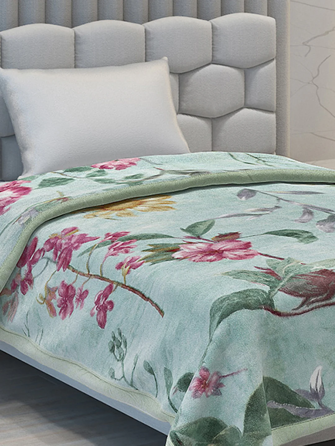 Printed Single Bed Blanket for Mild Winter -2 Ply - Image 4