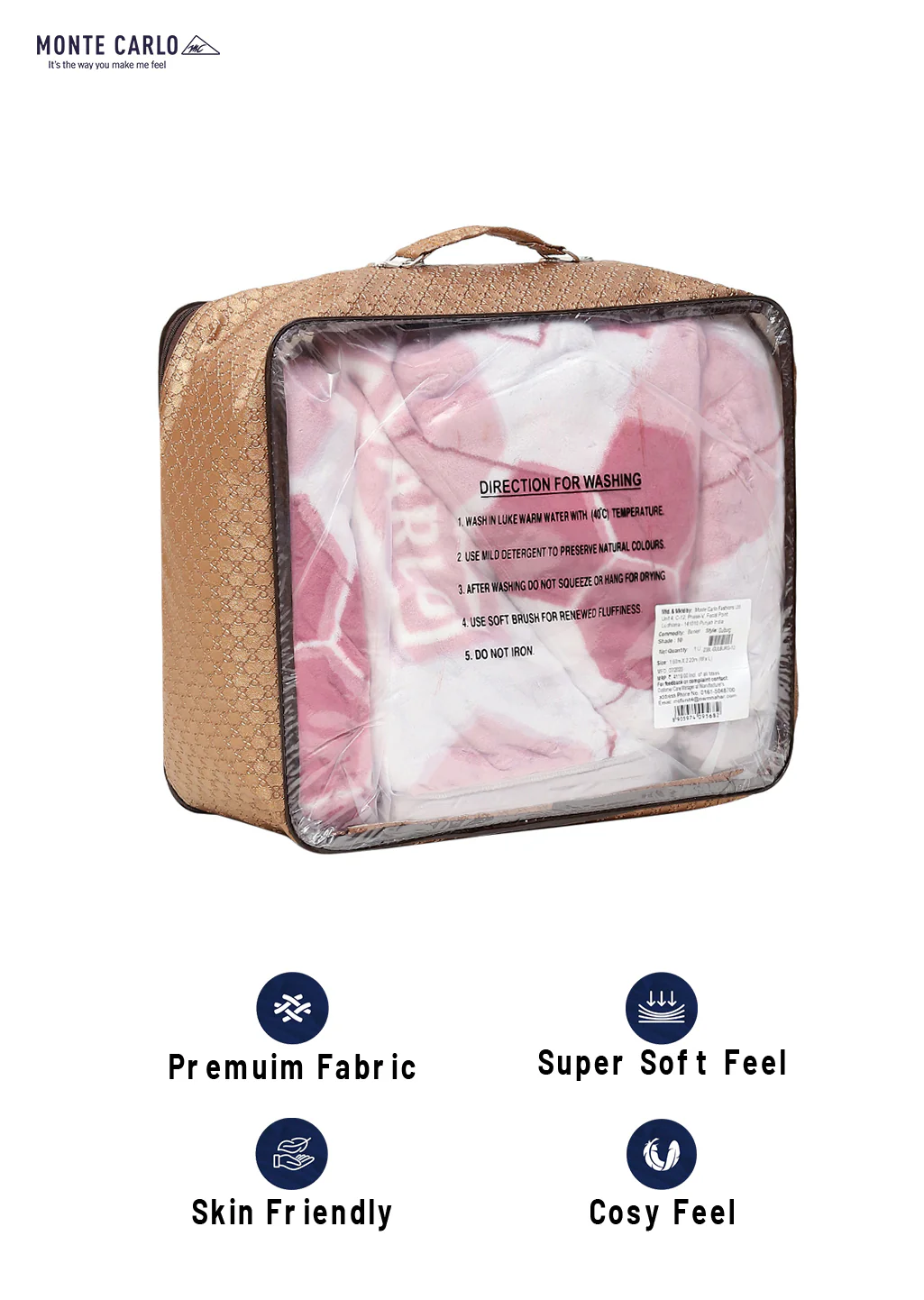 Printed Single Bed Blanket for Mild Winter -2 Ply - Image 8