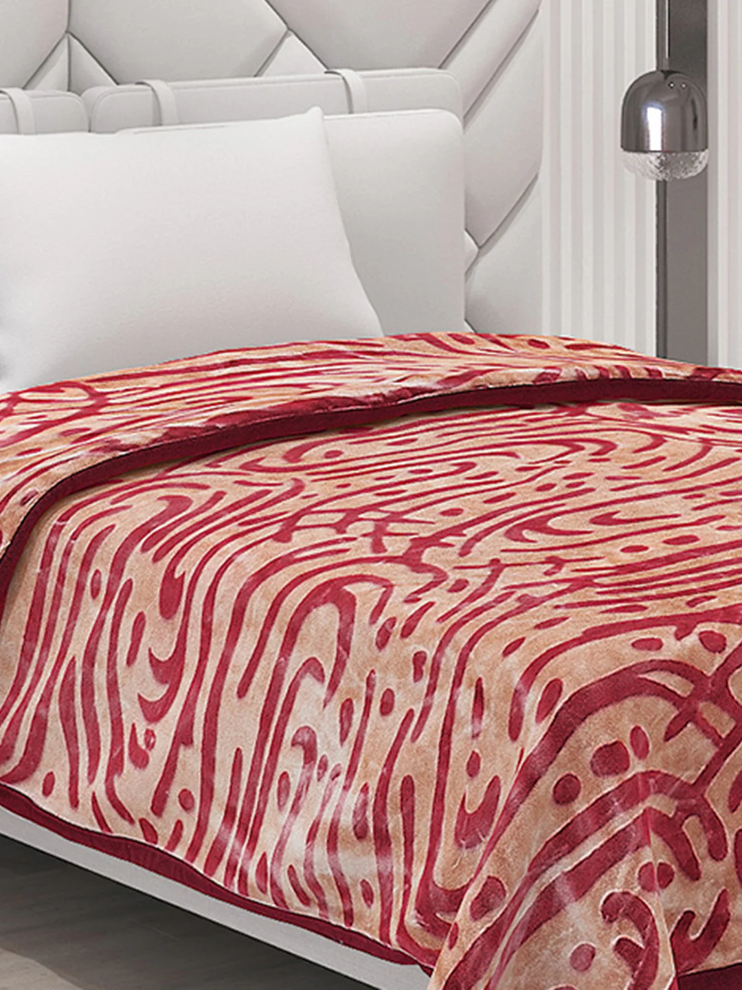 Printed Single Bed Blanket for Mild Winter -2 Ply - Image 4