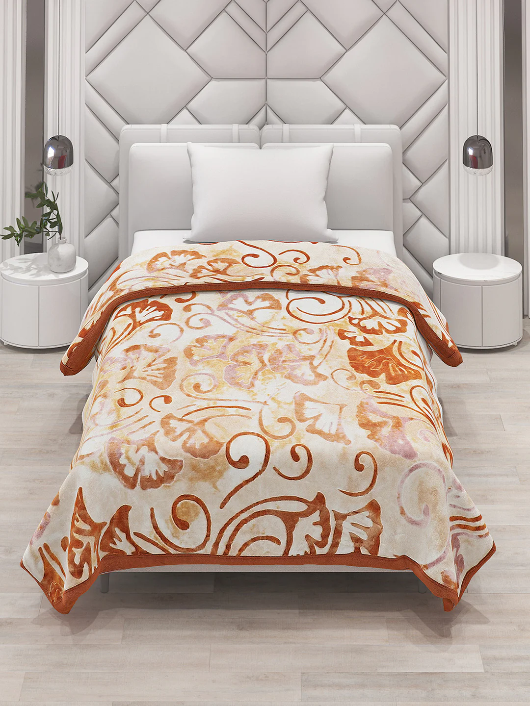 Printed Single Bed Blanket for Mild Winter -2 Ply - Image 2