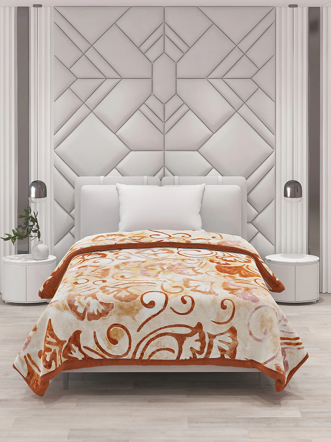 Printed Single Bed Blanket for Mild Winter -2 Ply - Image 3