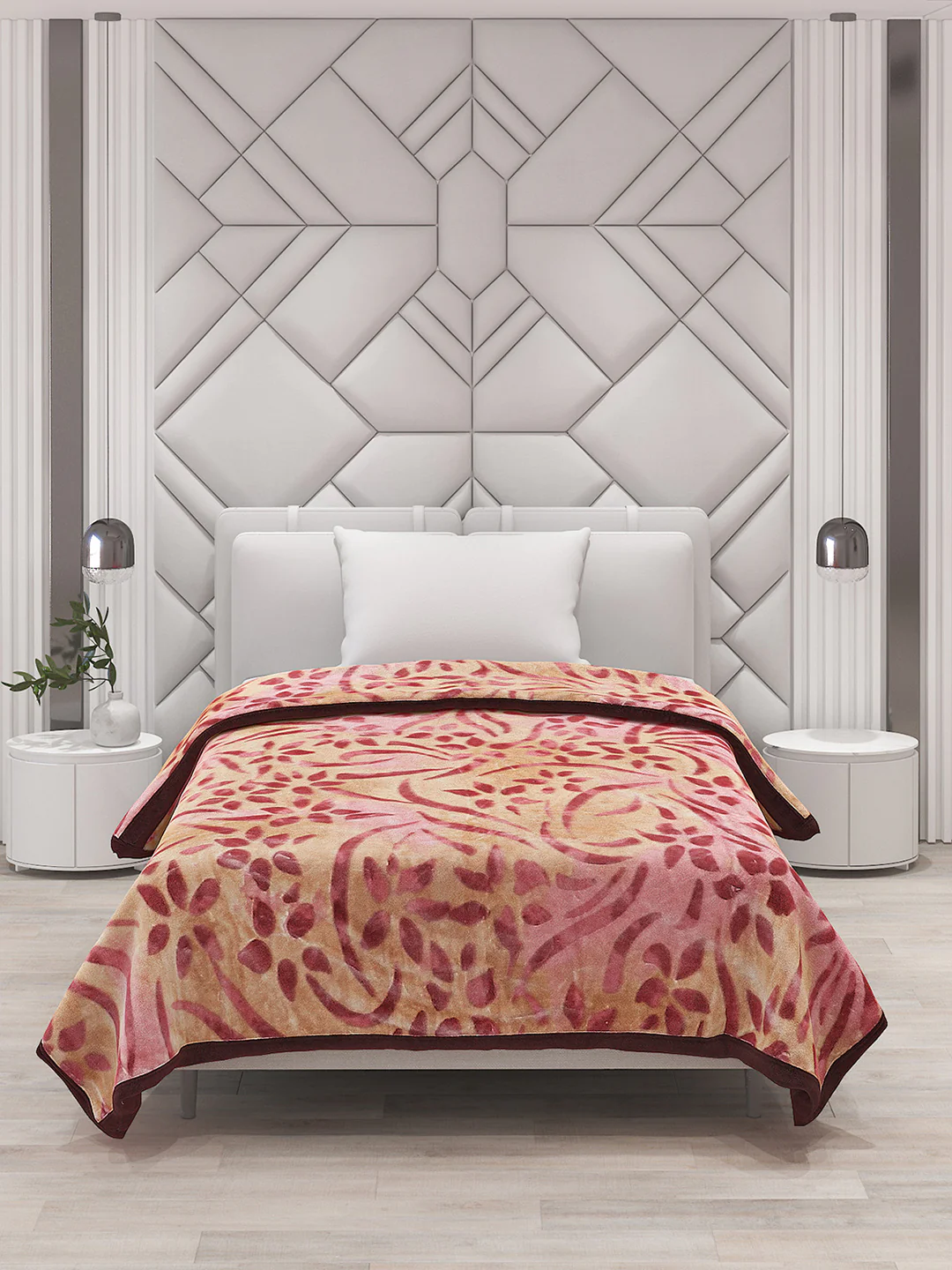 Printed Single Bed Blanket for Mild Winter -2 Ply - Image 3