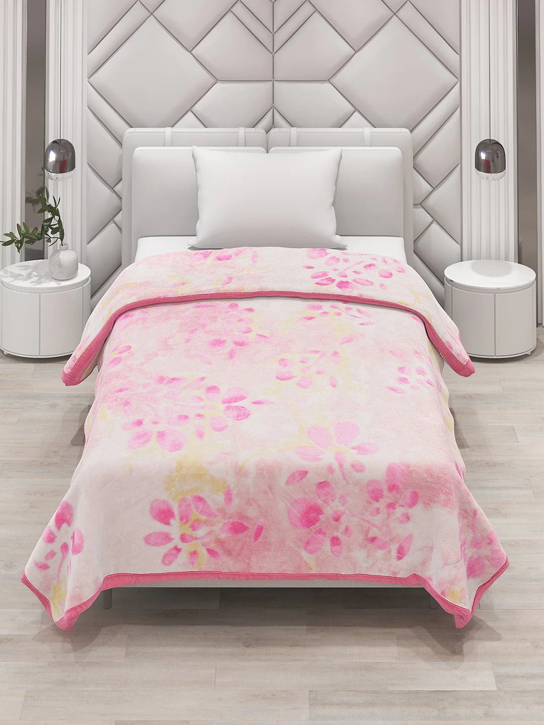 Printed Single Bed Blanket for Mild Winter -2 Ply - Image 2