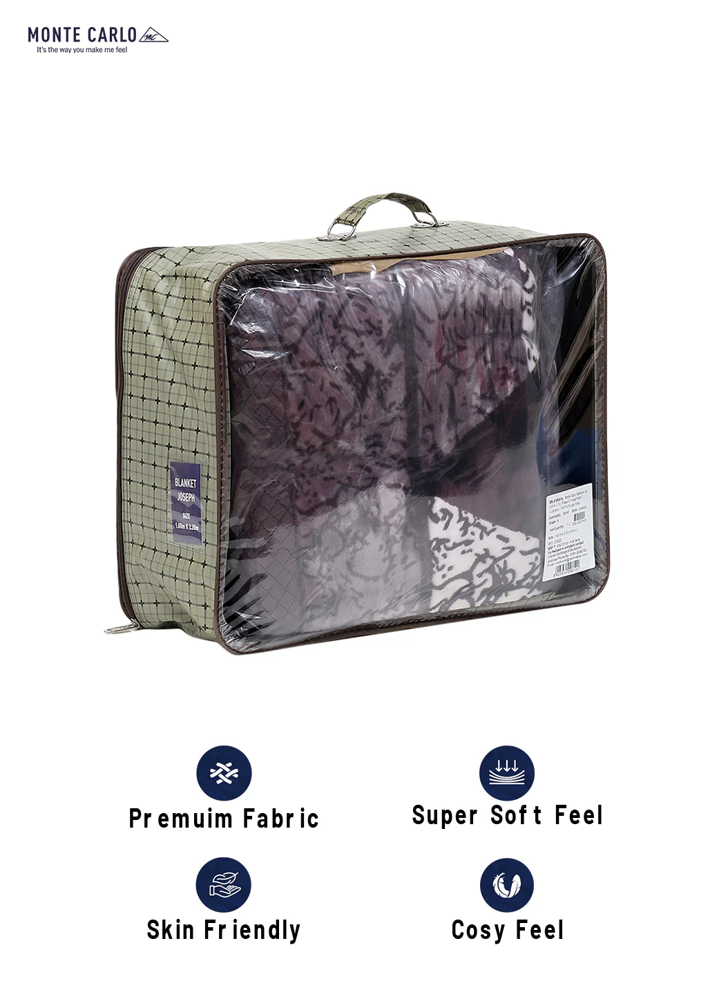 Printed Single Bed Blanket for Mild Winter -2 Ply - Image 8