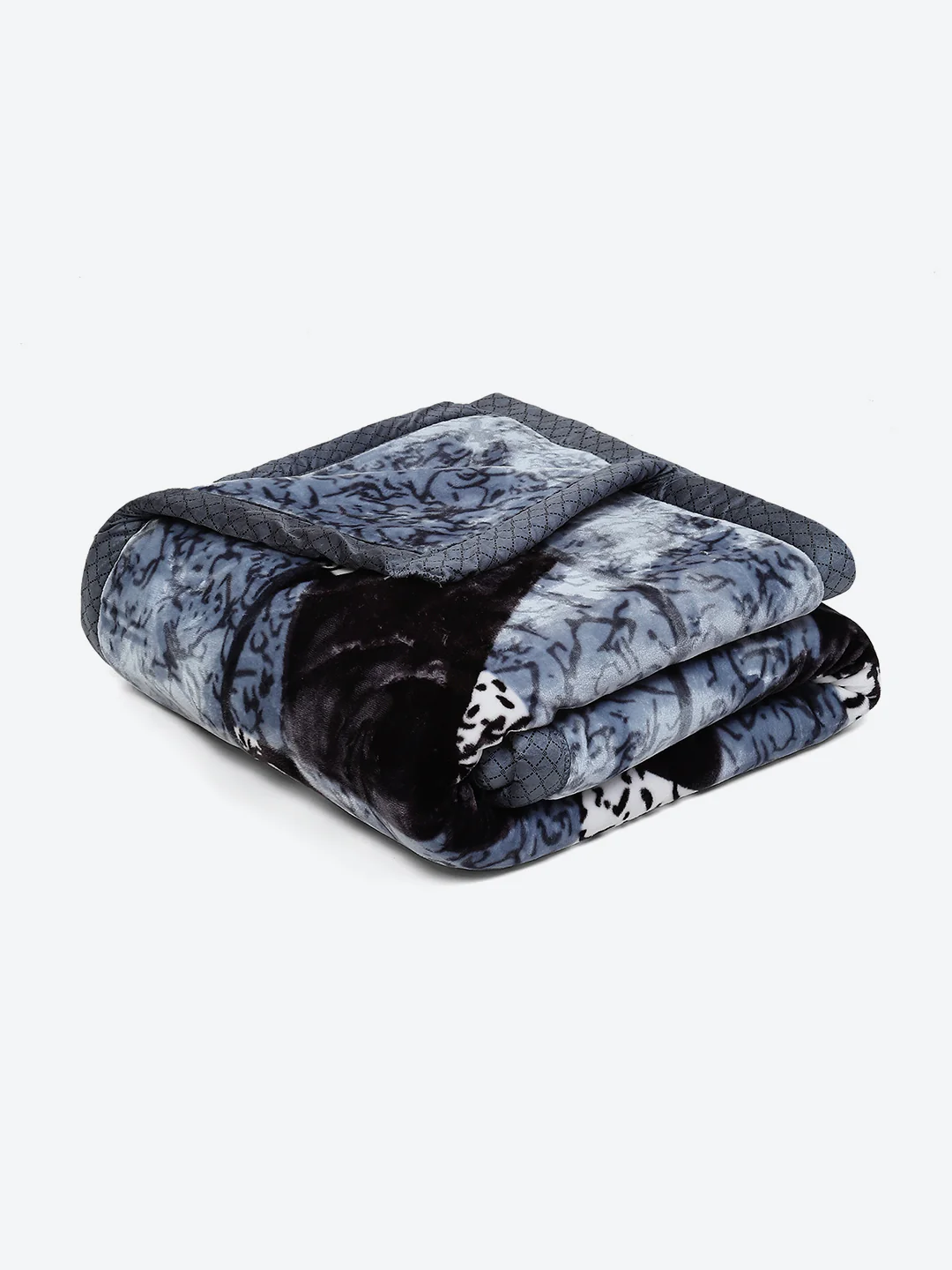Printed Single Bed Blanket for Mild Winter -2 Ply - Image 5