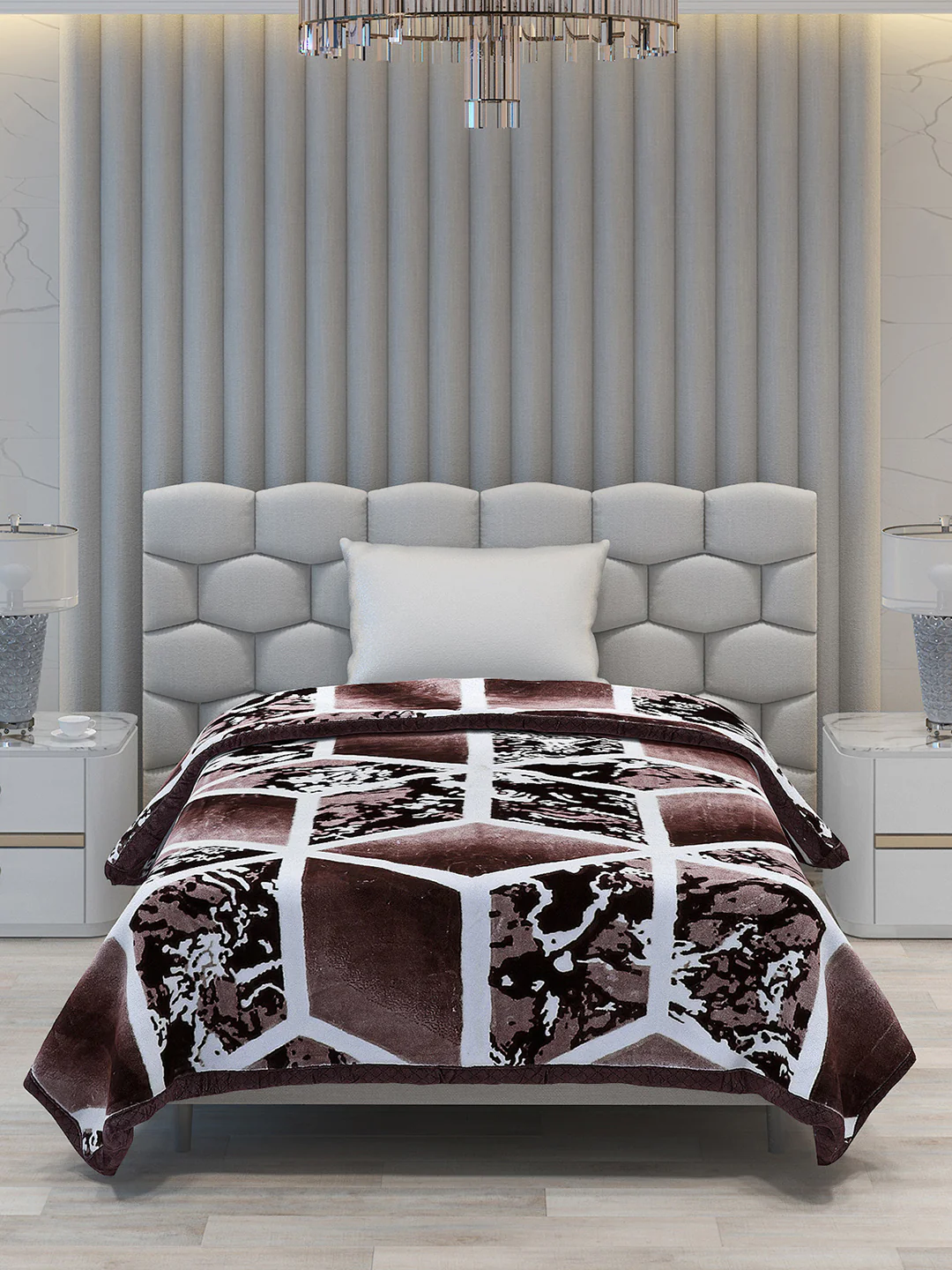 Printed Single Bed Blanket for Mild Winter -2 Ply - Image 3