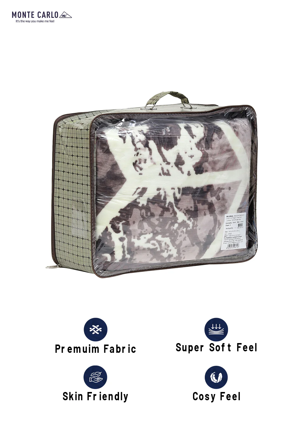 Printed Single Bed Blanket for Mild Winter -2 Ply - Image 8