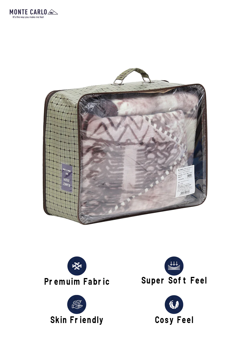 Printed Single Bed Blanket for Mild Winter -2 Ply - Image 8