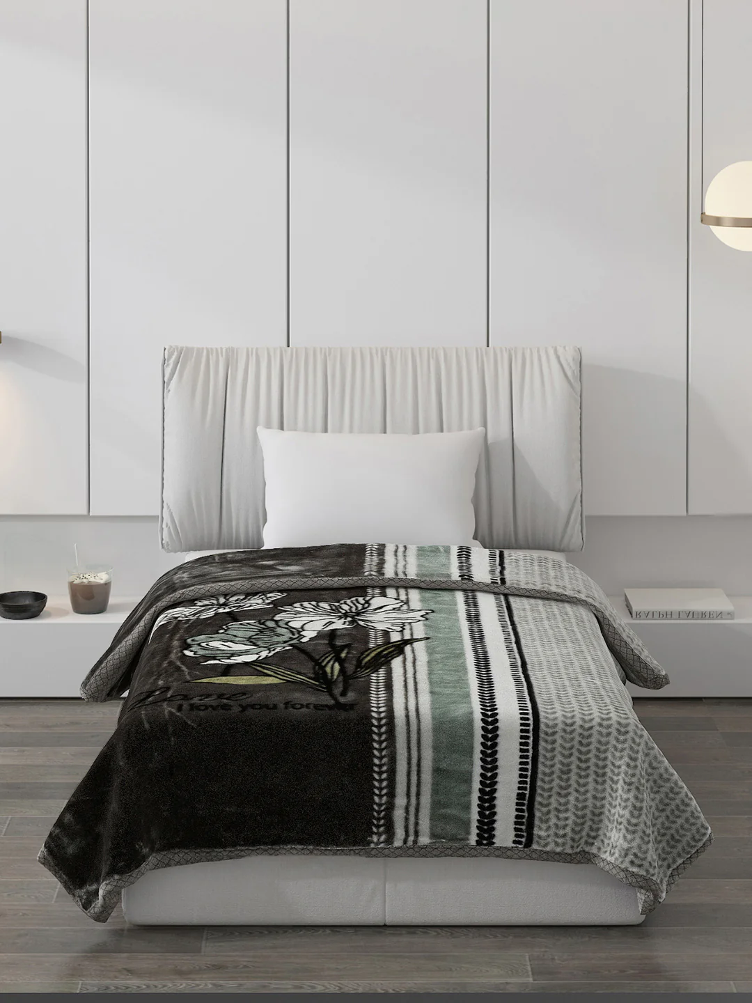 Printed Single Bed Blanket for Mild Winter -2 Ply - Image 3