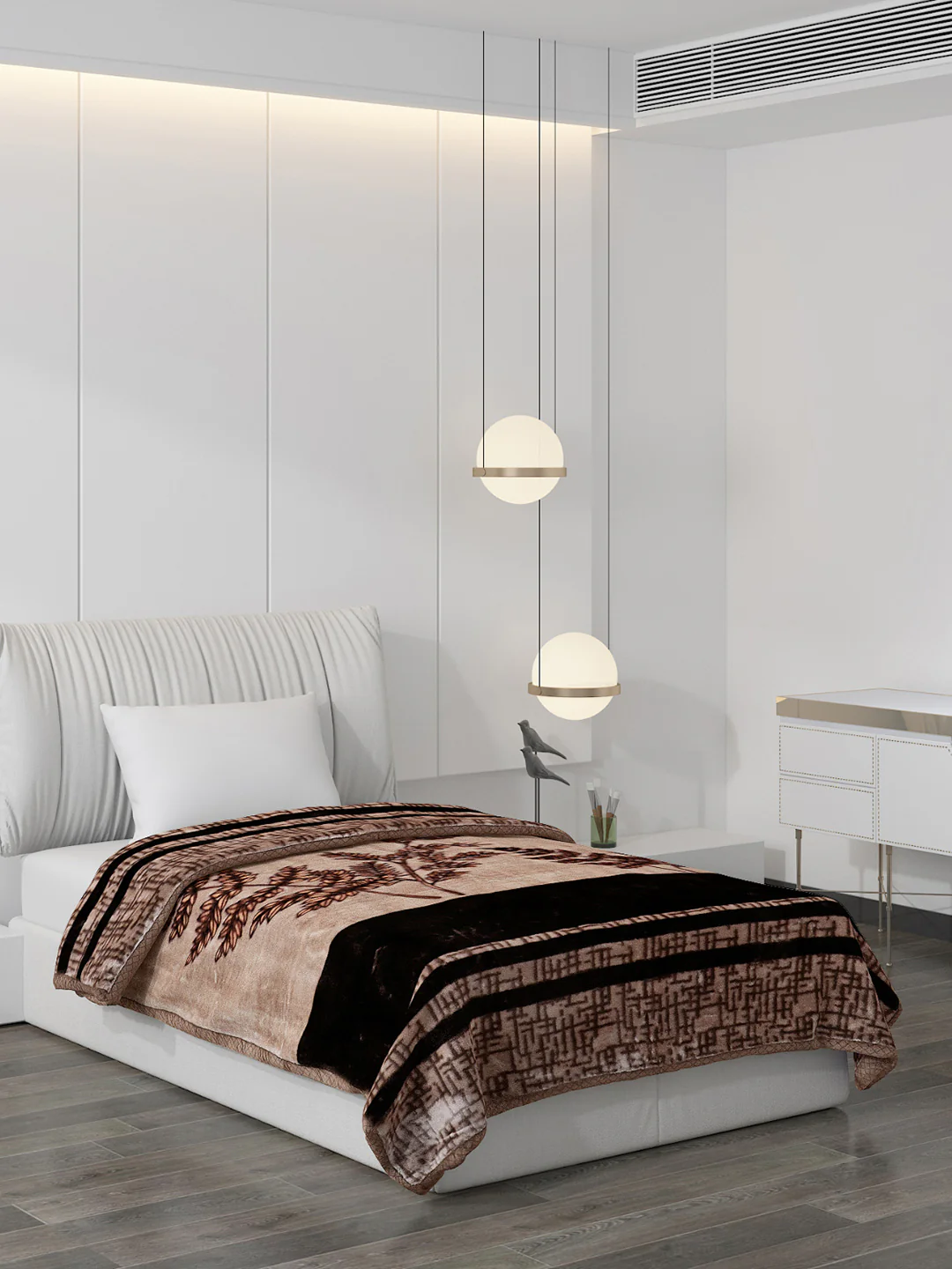 Printed Single Bed Blanket for Mild Winter -2 Ply