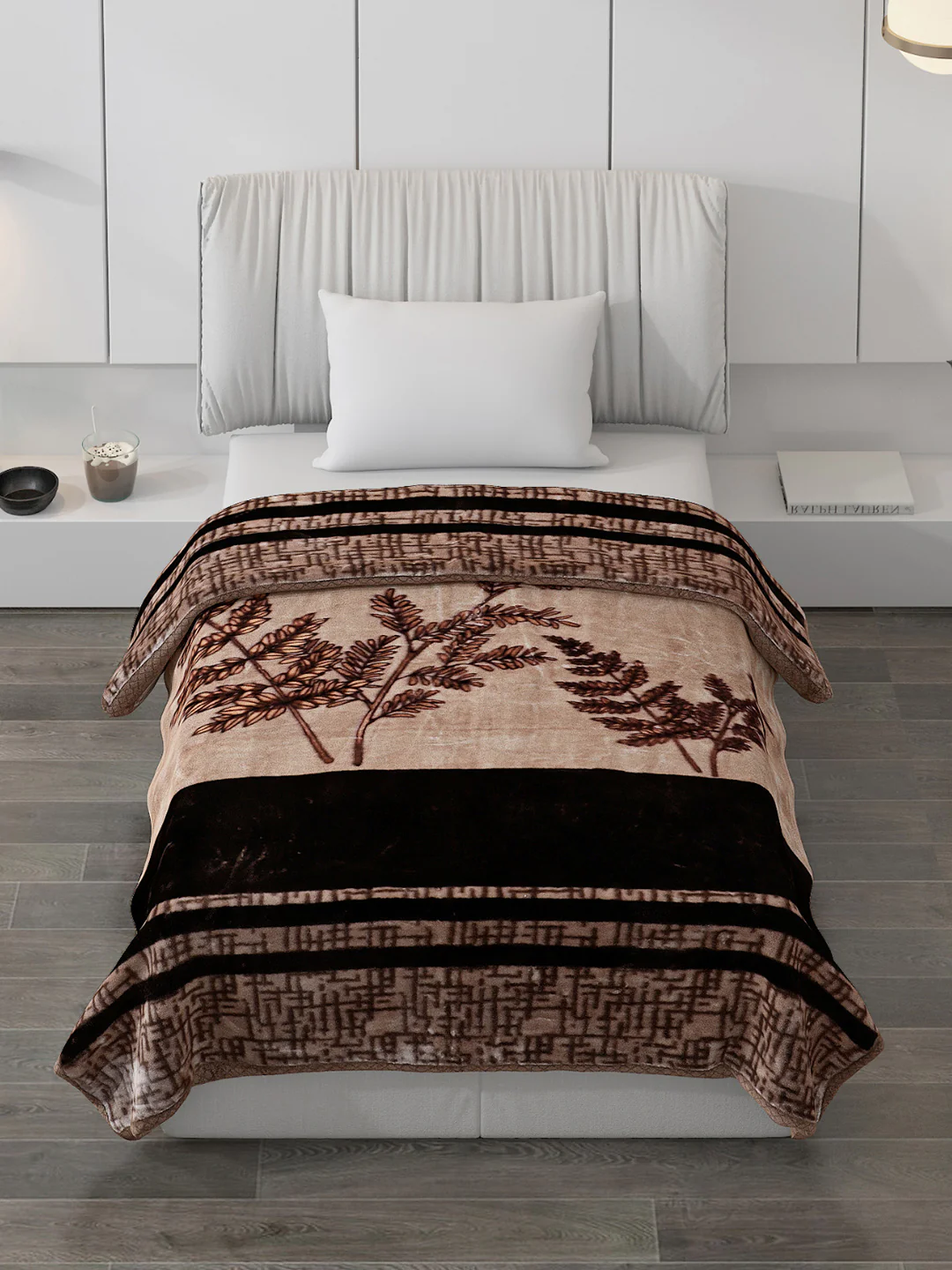 Printed Single Bed Blanket for Mild Winter -2 Ply - Image 2