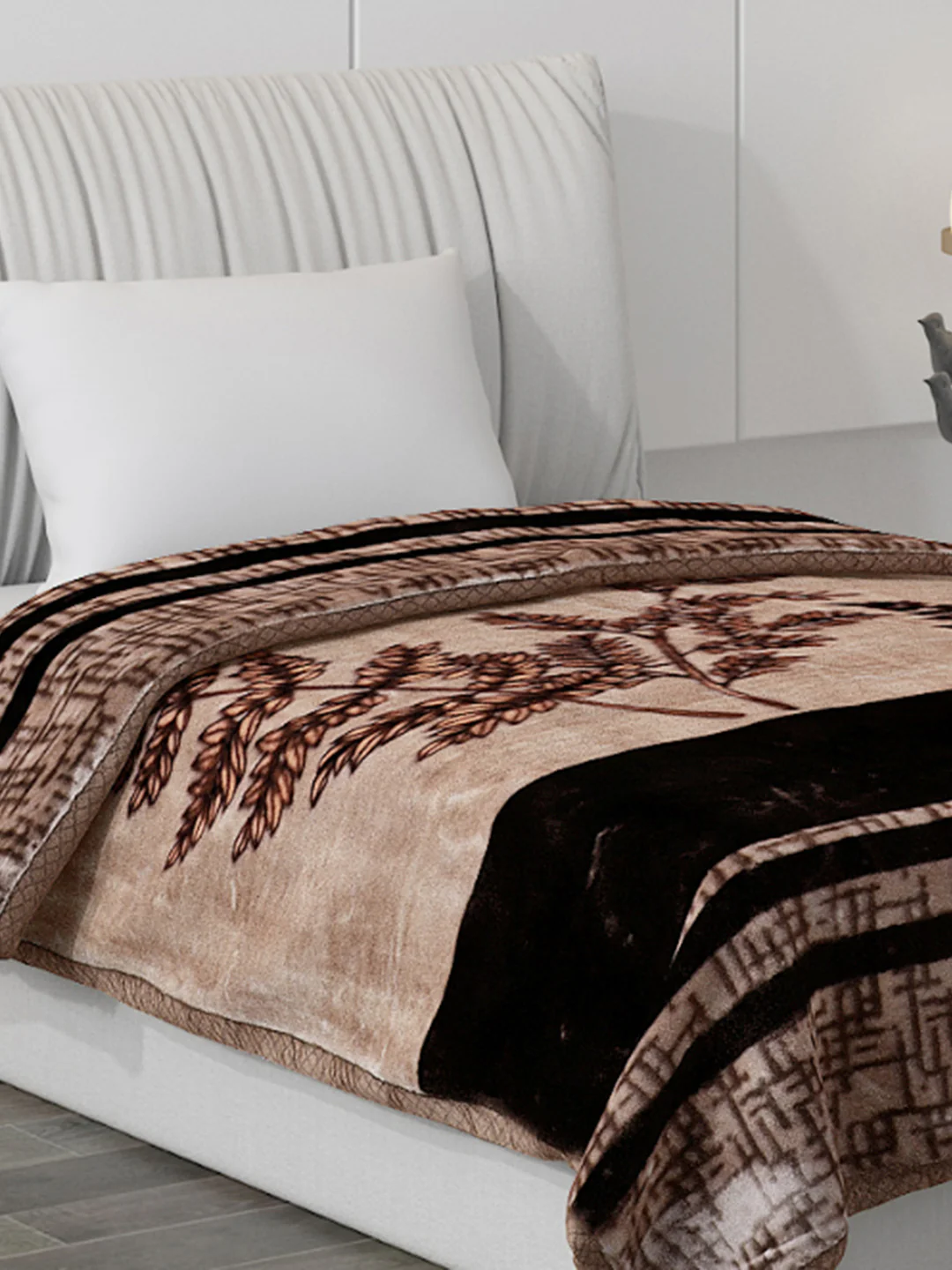 Printed Single Bed Blanket for Mild Winter -2 Ply - Image 4