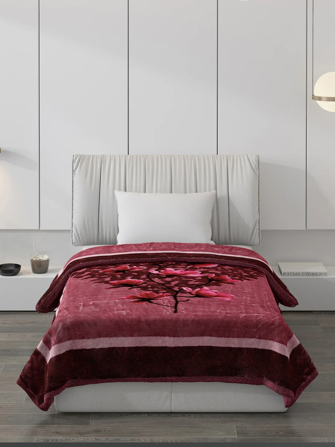 Printed Single Bed Blanket for Mild Winter -2 Ply - Image 3