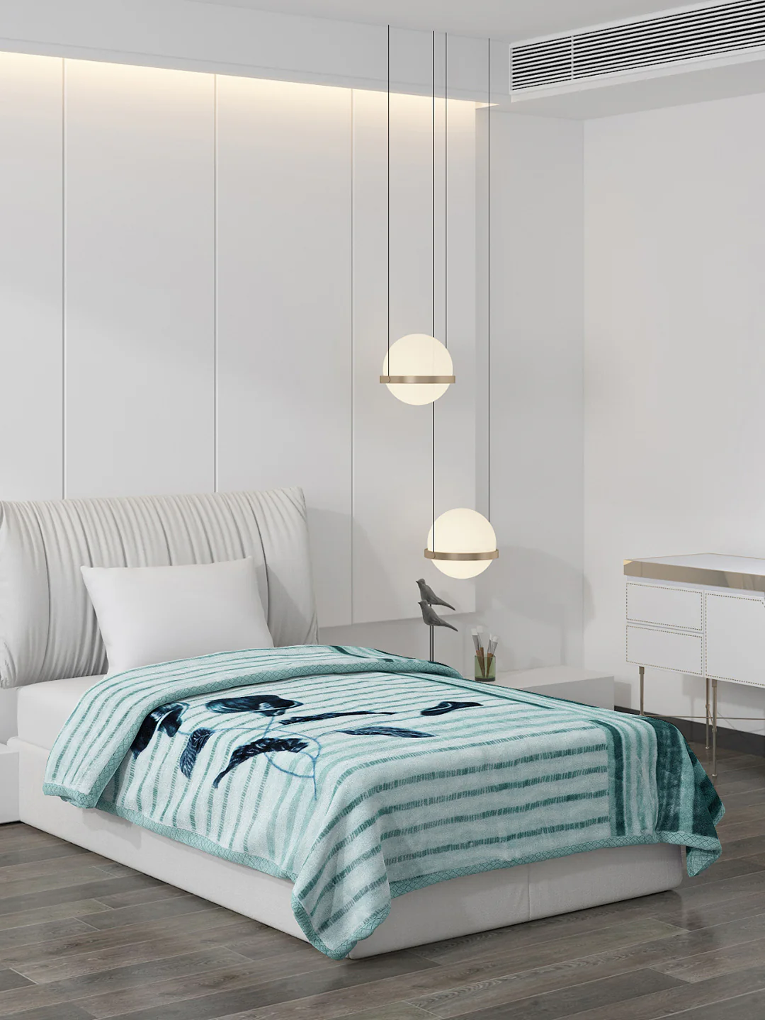 Printed Single Bed Blanket for Mild Winter -2 Ply