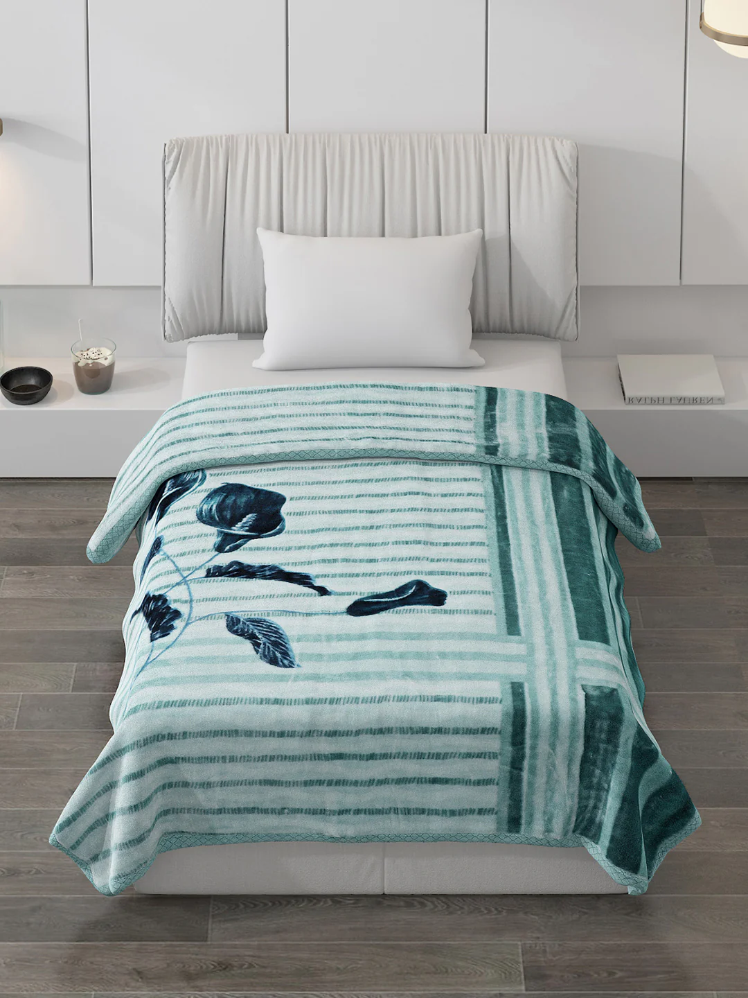 Printed Single Bed Blanket for Mild Winter -2 Ply - Image 2